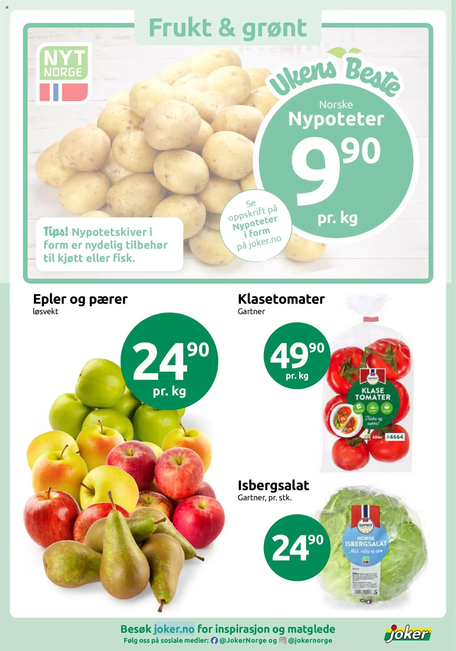 {H1} | Side: 3 | Produkter: Epler, Tomater, Pærer, Kjøtt