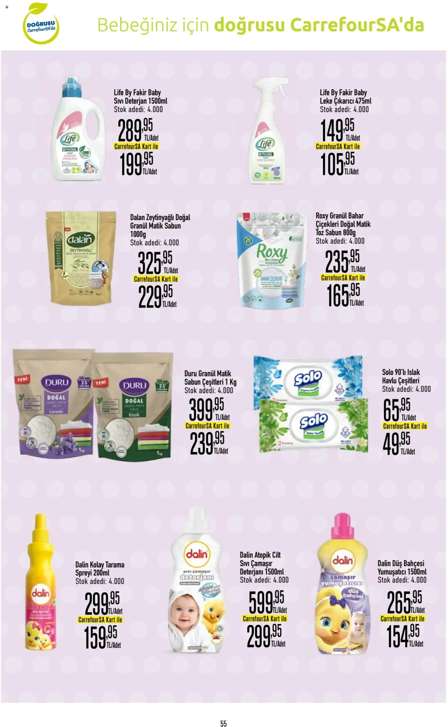 CarrefourSA Katalog - 11.06.2026 tarihinden itibaren geçerlidir | Sayfa: 56 | Ürünler: Duş, Saç spreyi, Yumuşatıcı, Leke çıkarıcı