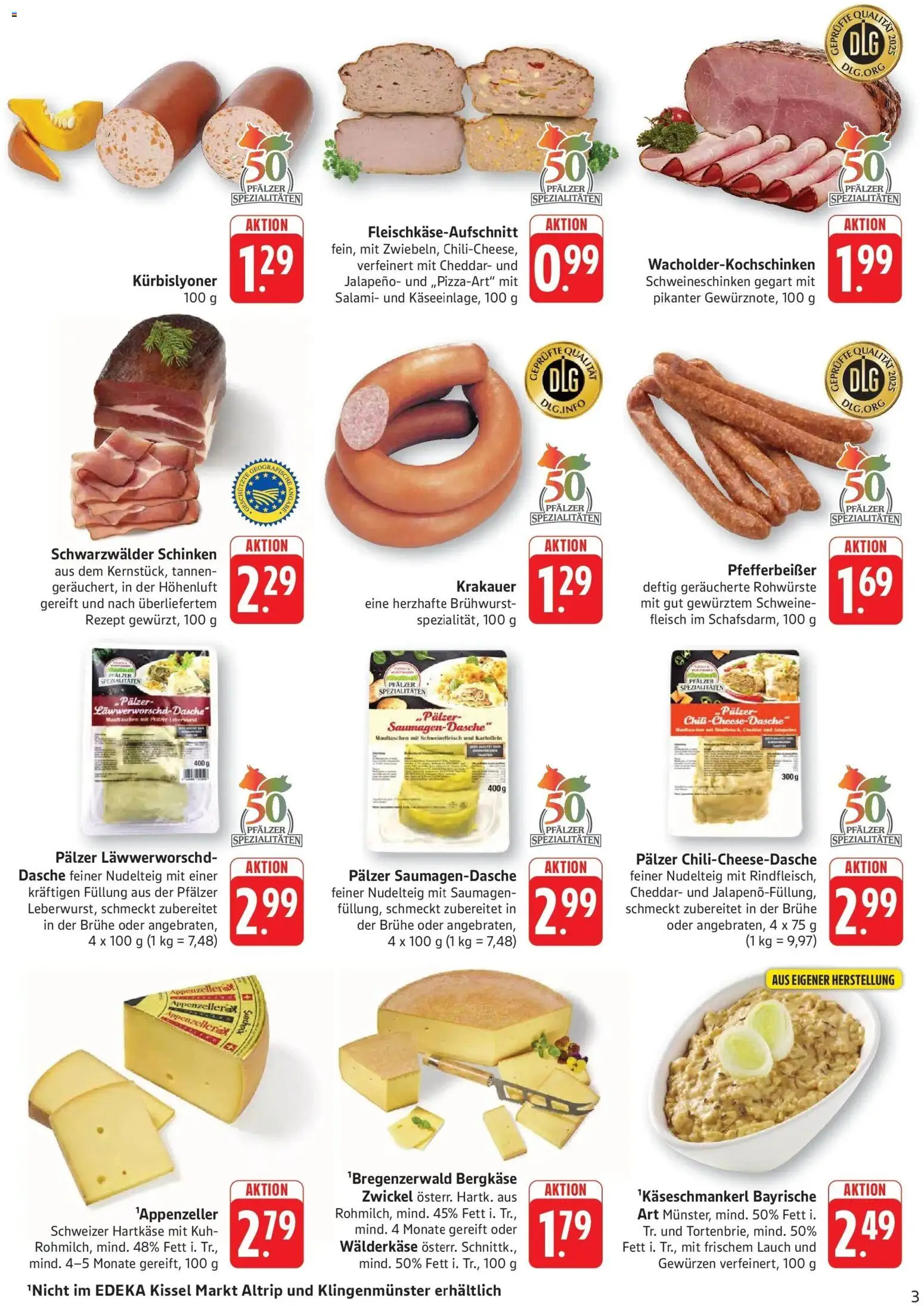 Edeka Prospekt Altrip (ab 19.10.2026) » Angebote Online | Seite: 3 | Produkte: Spezialitäten, Brühe, Salami, Schinken
