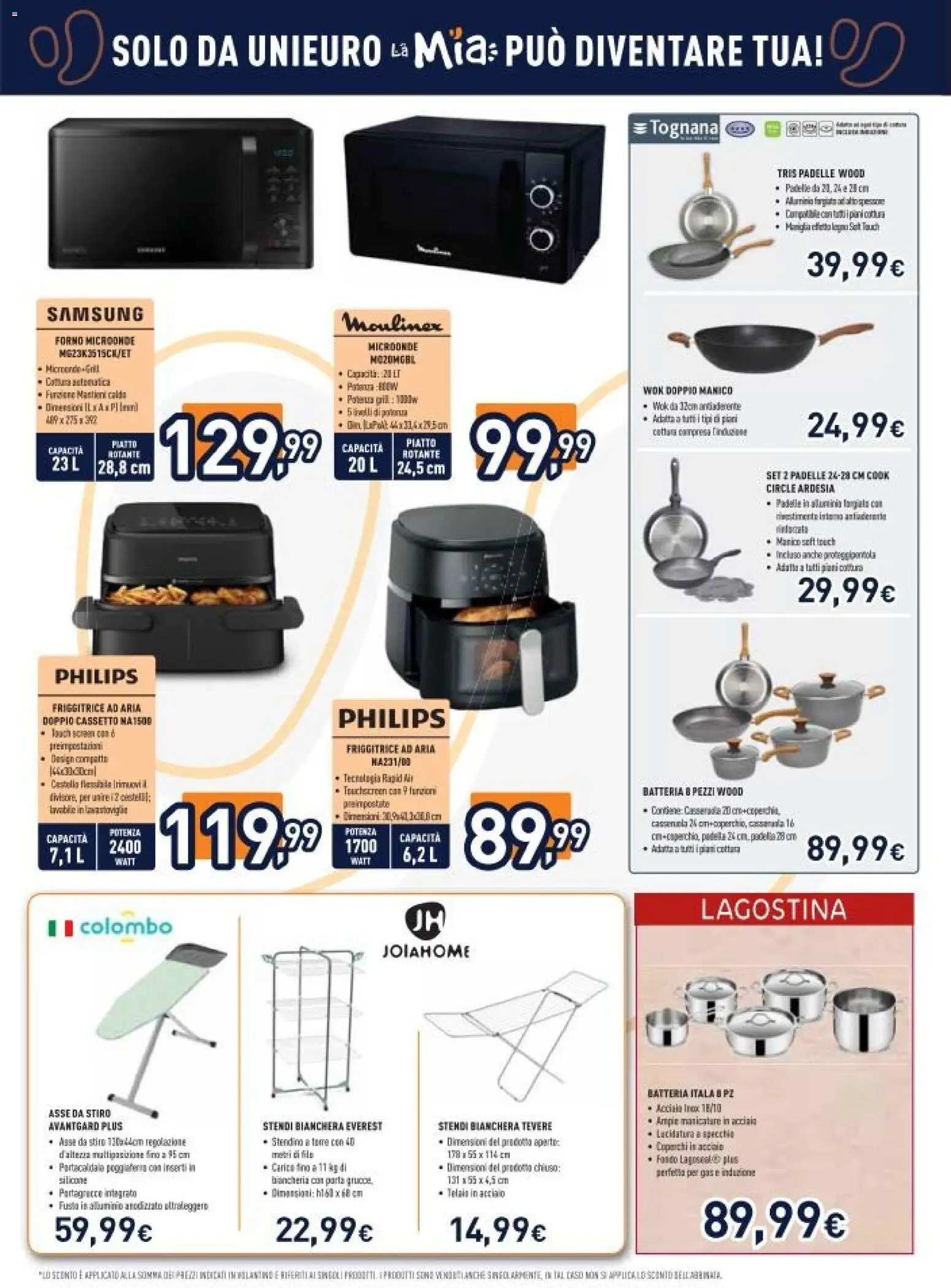 Volantino Unieuro del 29.05.2026 | Pagina: 21 | Prodotti: Friggitrice ad aria, Forno, Friggitrice, Samsung