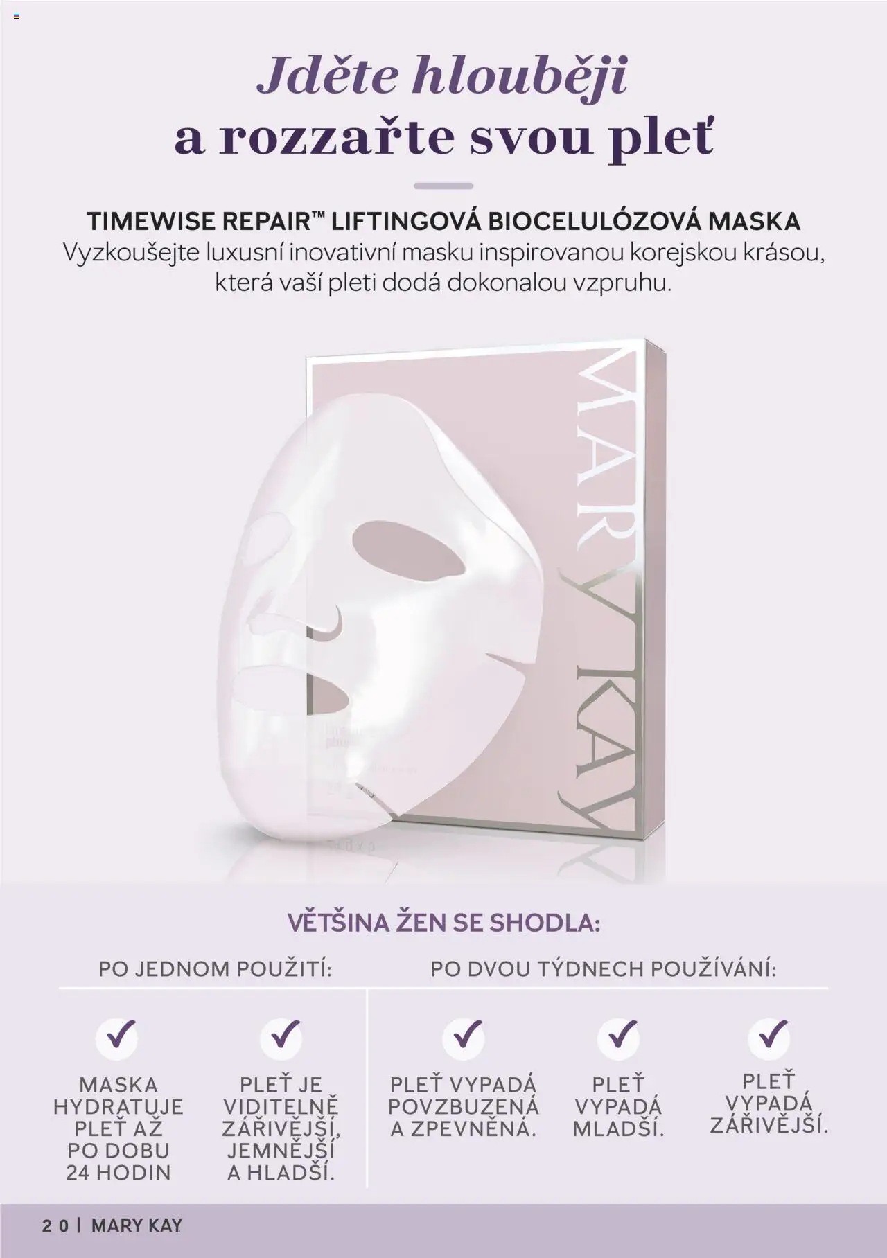 Mary Kay katalog - TimeWise Repair od 20.11.2023 | Strana: 20 | Produkty: Maska