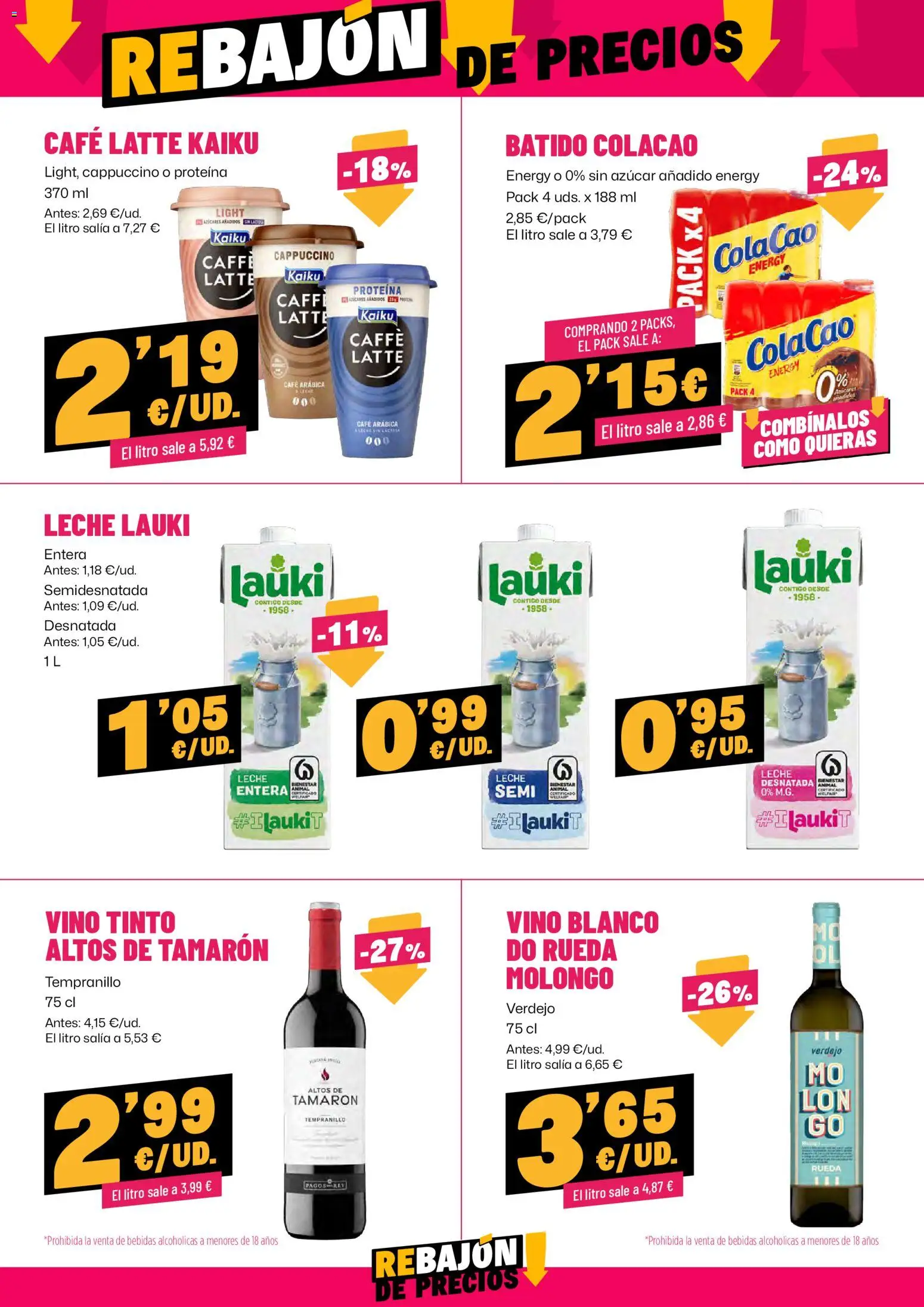 AhorraMas folleto │ válido desde el 13/08/2026 | Página: 14 | Productos: Proteína, Vino tinto, Bebidas, Azúcar