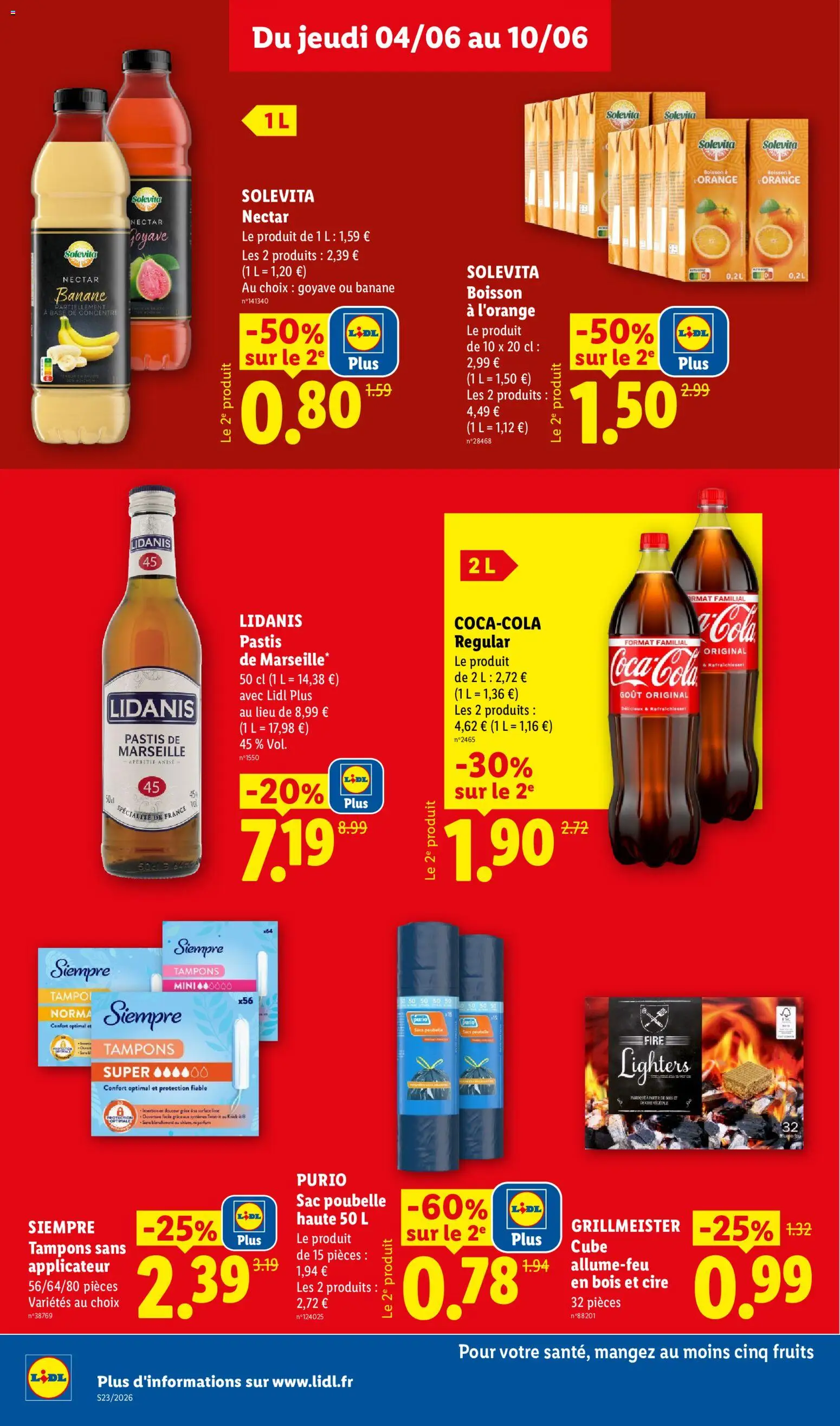 {H1} | Page: 14 | Produits: Pastis, Poubelle, Orange, Sacs poubelle