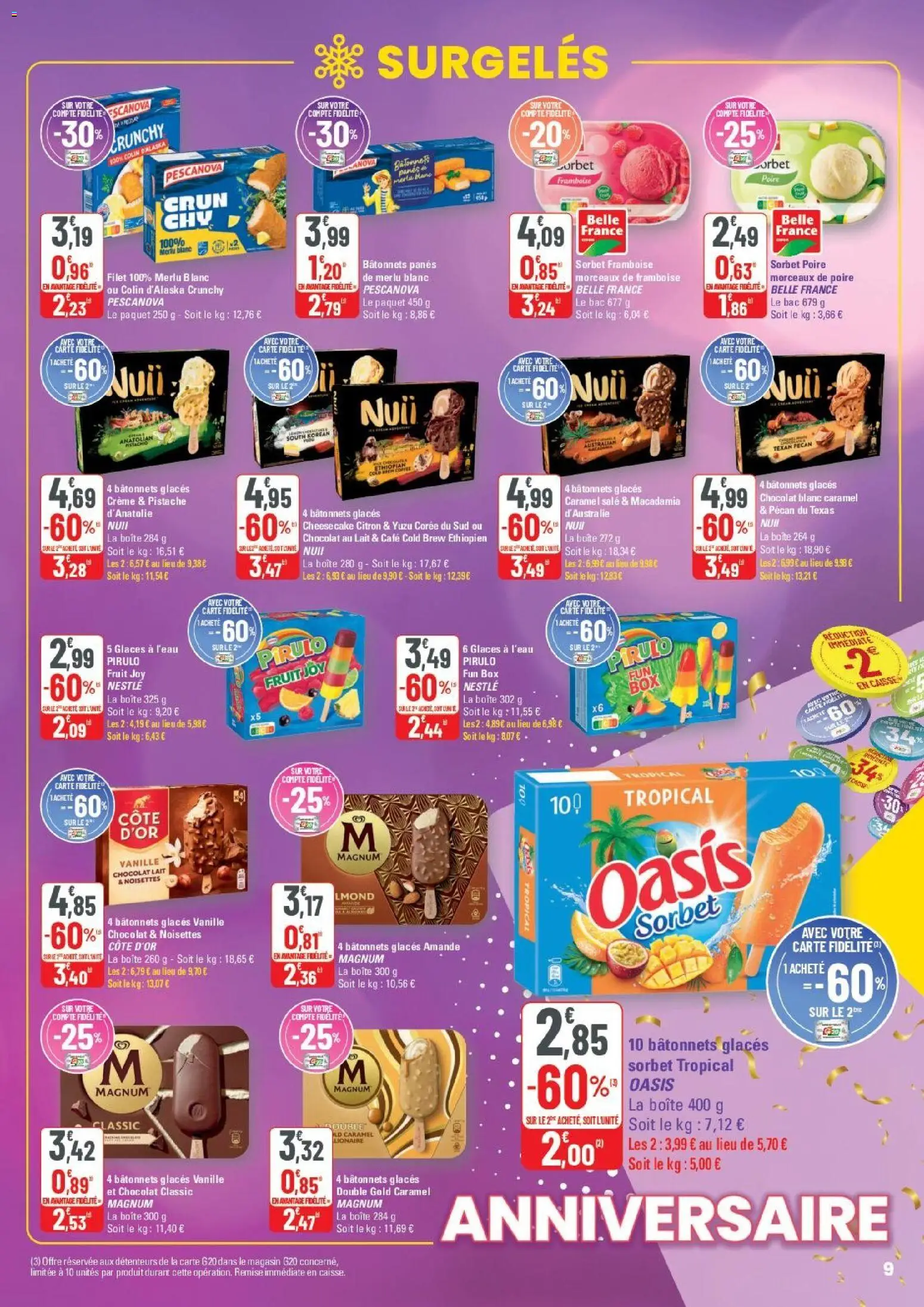 {H1} | Page: 9 | Produits: Noisettes, Lait, Chocolat, Crème