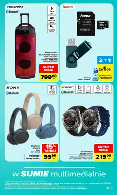 Pogląd oferty "Carrefour gazetka - Same okazje" - ważna od 19.10.2026 | Strona: 17 | Produkty: Karta, Słuchawki, Adapter, USB