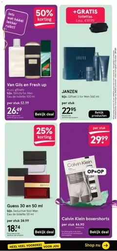 Calvin Klein boxershorts, A package of Calvin Klein boxer shorts for men, shown in white. - Voorbeeld van een folder van Etos, geldig van 01.06.2026 | Pagina: 27