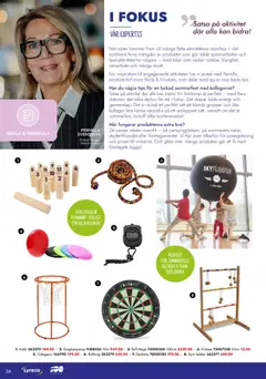 Lyreco erbjudanden - Förhandsvisning av reklamblad från butik Lyreco aktuell från 06.04.2026 | Sida: 34 | Produkter: Frisbee, Kubb, Darttavla