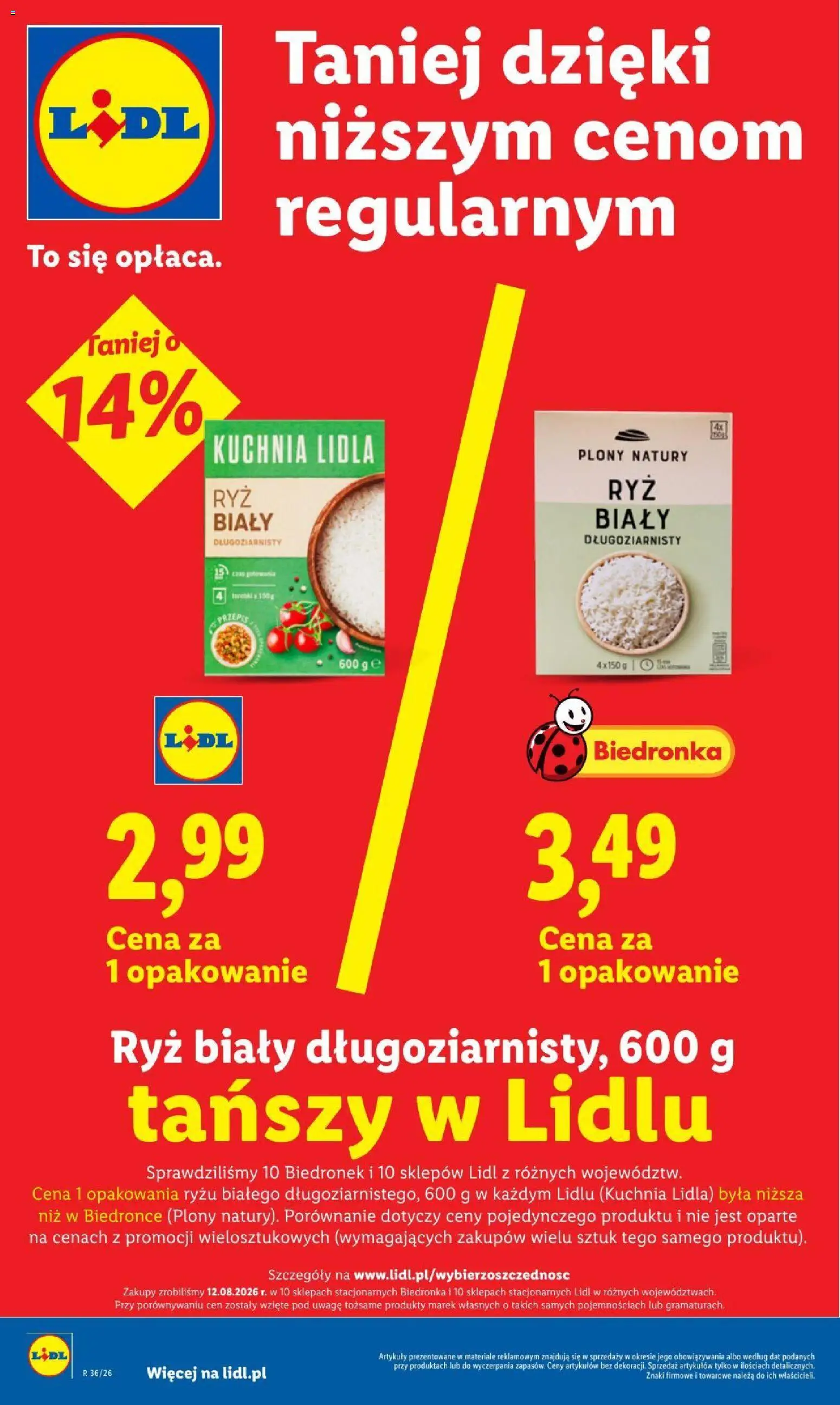 Lidl gazetka od 31.08.2026 | Strona: 8 | Produkty: Ryż biały, Ryż