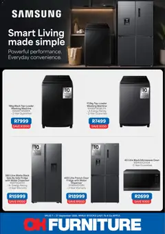 OK Furniture specials catalogue – valid from 07/09/2026