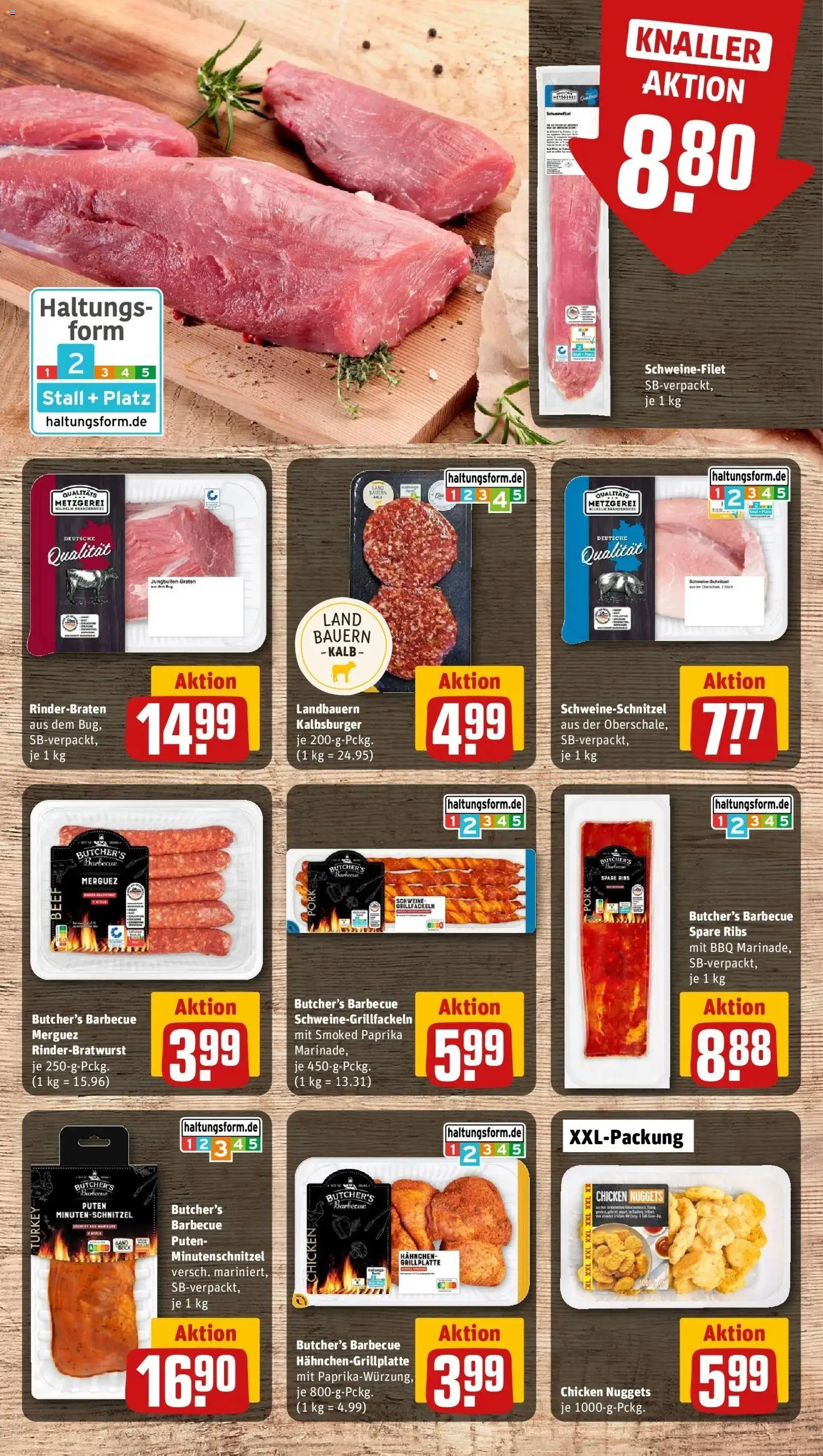 Rewe Prospekt Meckenbeuren	 – gültig ab 12.04.2026 | Seite: 6 | Produkte: Hahnchen, Spare ribs, Schnitzel, Paprika