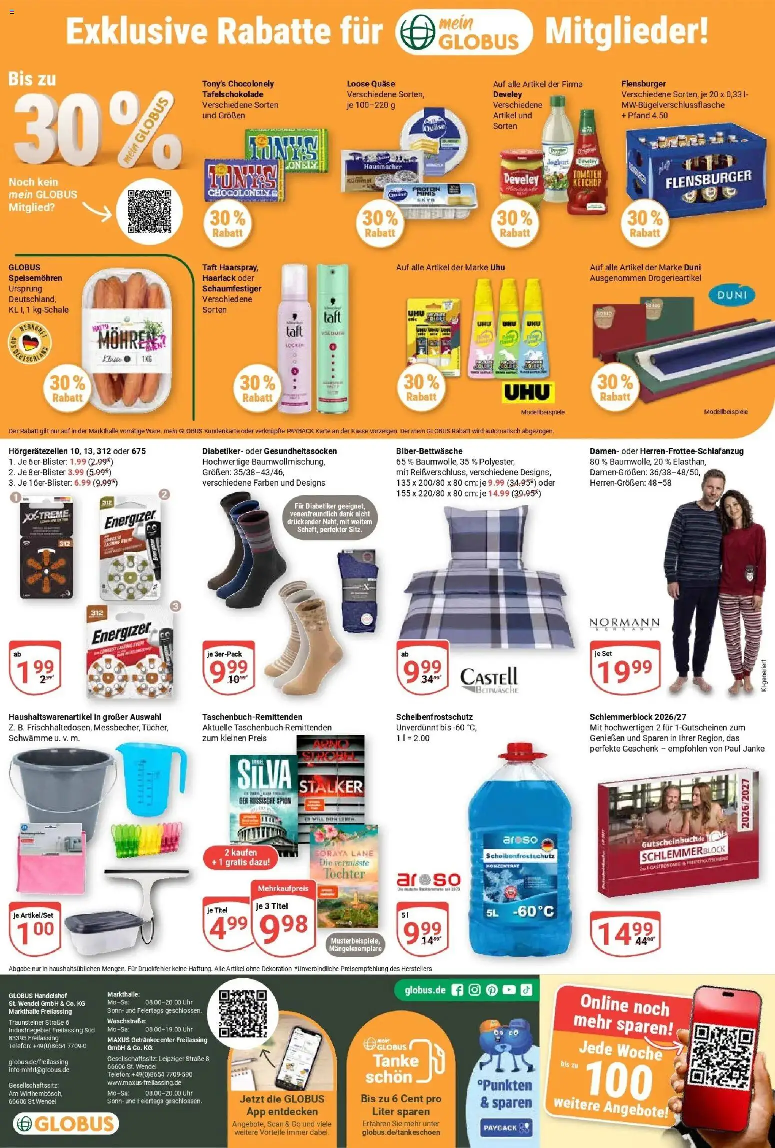 Globus Prospekt Freilassing (ab 26.10.2026) » Angebote online | Seite: 29 | Produkte: Tomaten, Schwämme, Flensburger, Ketchup