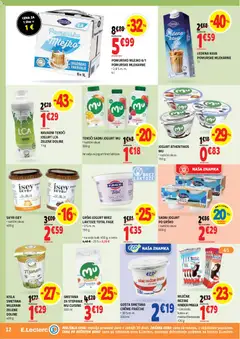 E.leclerc katalog akcije – veljaven od 19.08.2026 | Stran: 12 | Izdelki: Grški jogurt, Skyr, Mileram, Smetana