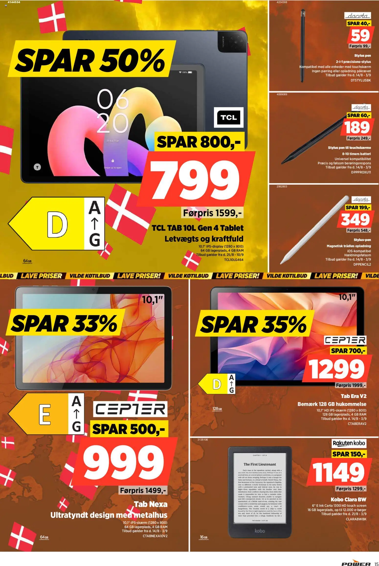 Power tilbudsavis – gyldig fra 28/08/2026 | Side: 15 | Produkter: RAM, Tablet, Hat, Batteri