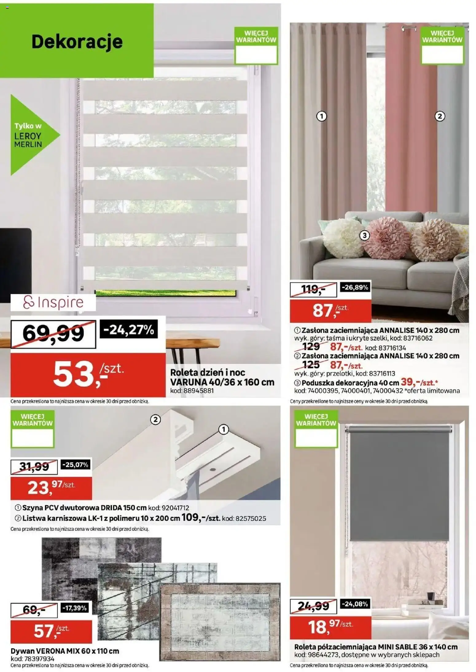 Leroy Merlin gazetka od 12.08.2026 | Strona: 12 | Produkty: Dekoracje, Dywan