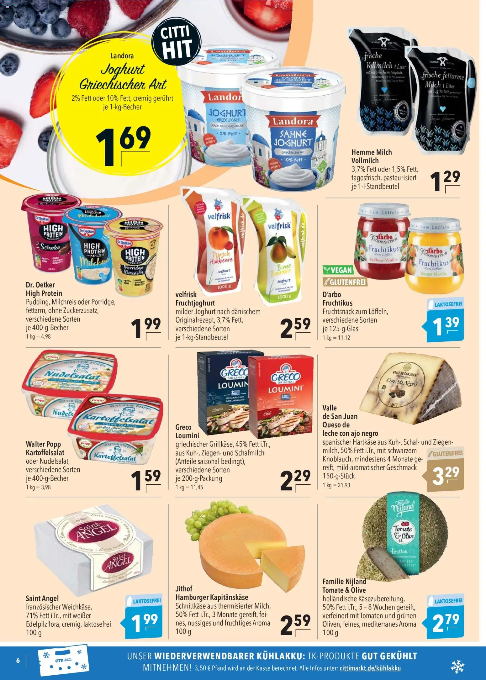 CITTI Markt Prospekt – gültig ab 17.06.2026 | Seite: 6 | Produkte: Tomaten, Fruchtjoghurt, Chili, Himbeere