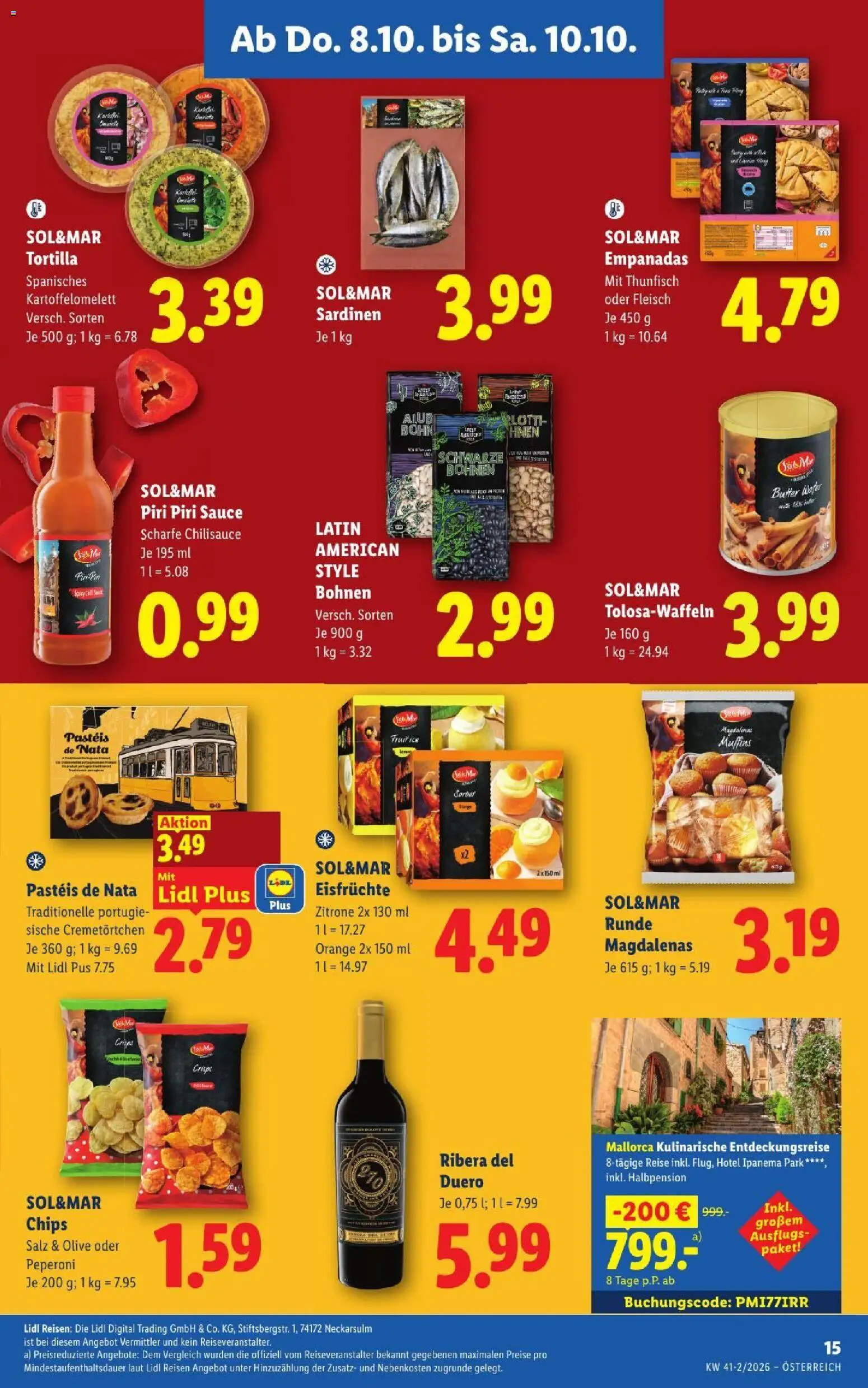 Lidl Flugblatt gültig ab 08.10.2026 | Seite: 17 | Produkte: Chips, Salz, Zitrone, Butter