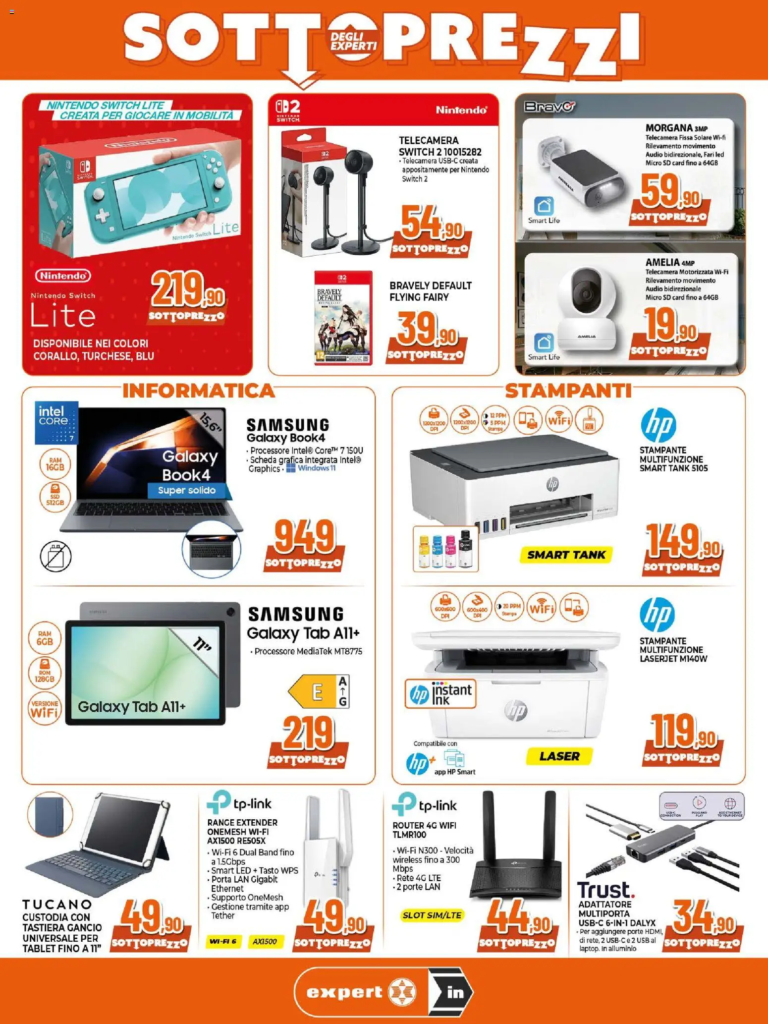 Volantino Ipercoop del 08/10/2026 | Pagina: 4 | Prodotti: Stampante, Adattatore, USB, Samsung