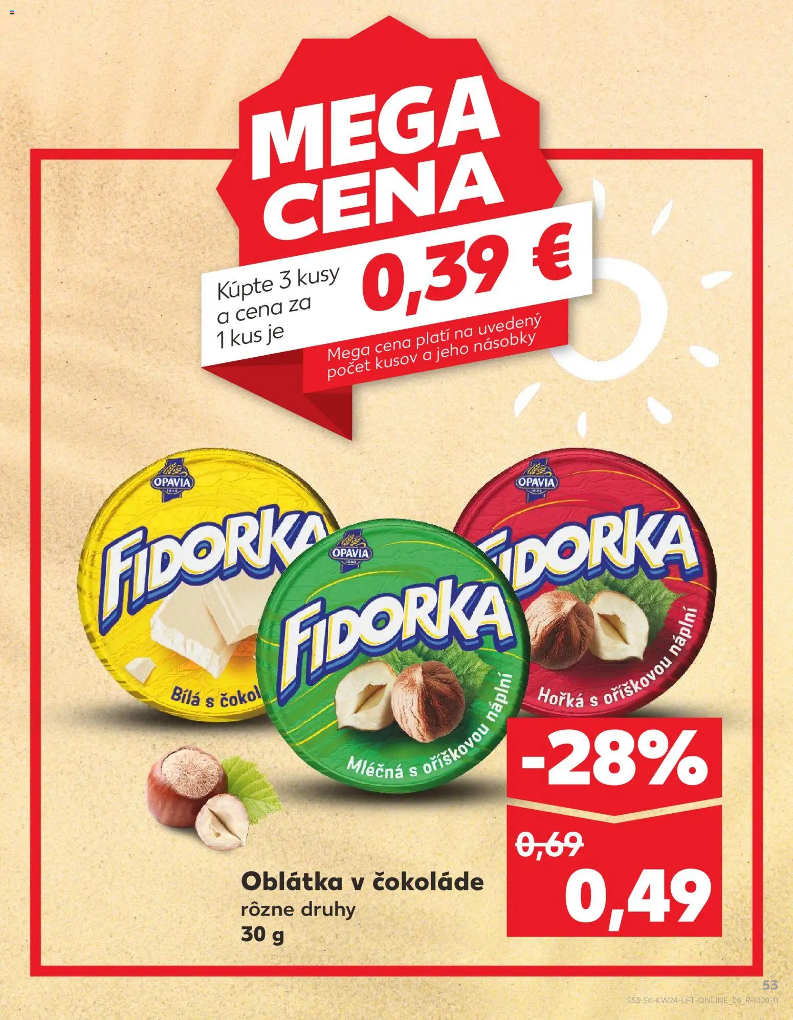Nové Kaufland akcie – leták je platný od 11.06.2026 | Strana: 53 | Produkty: Čokoláda