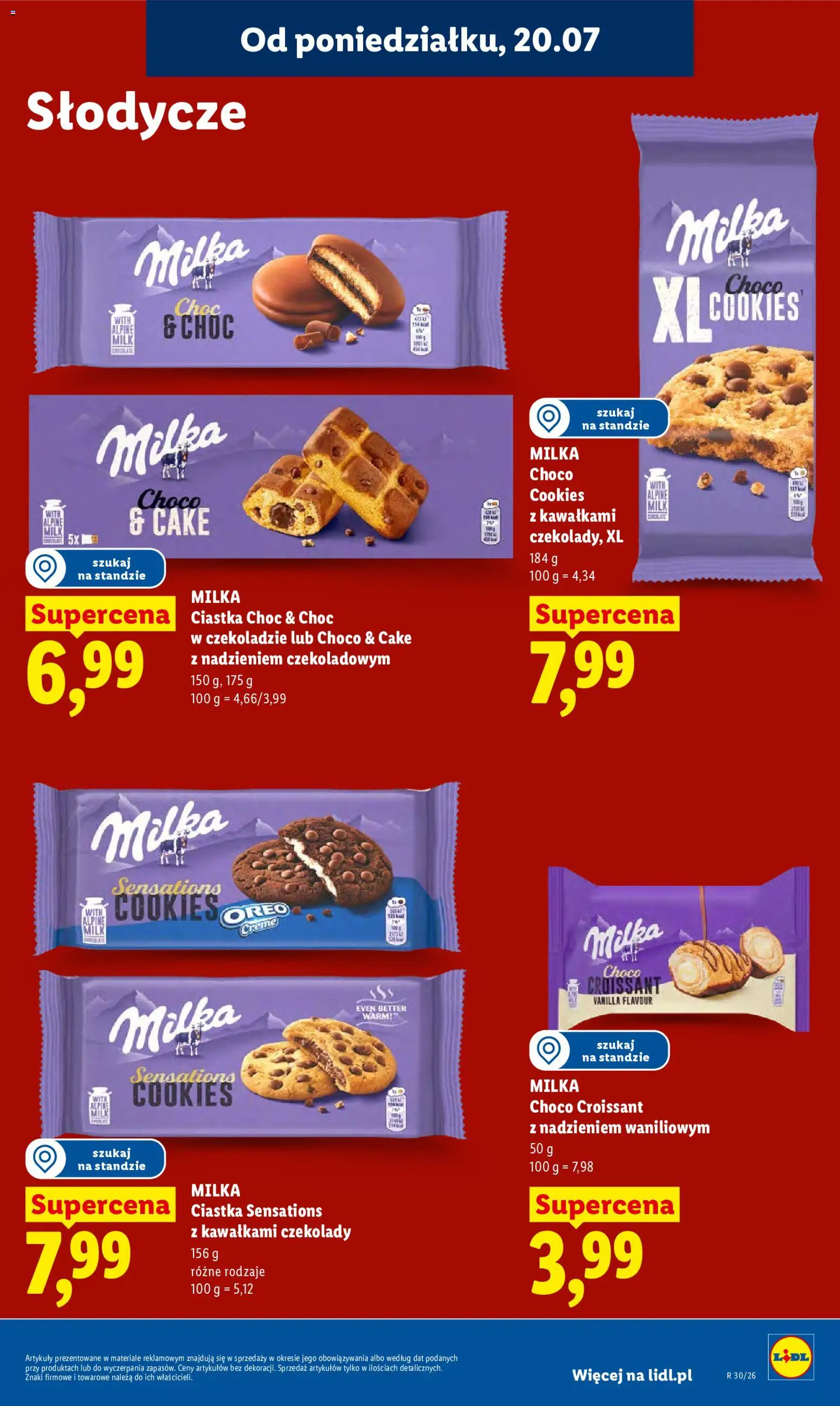 Lidl gazetka od 20.07.2026 | Strona: 87 | Produkty: Czekolady, Słodycze, Oreo, Czekolady milka
