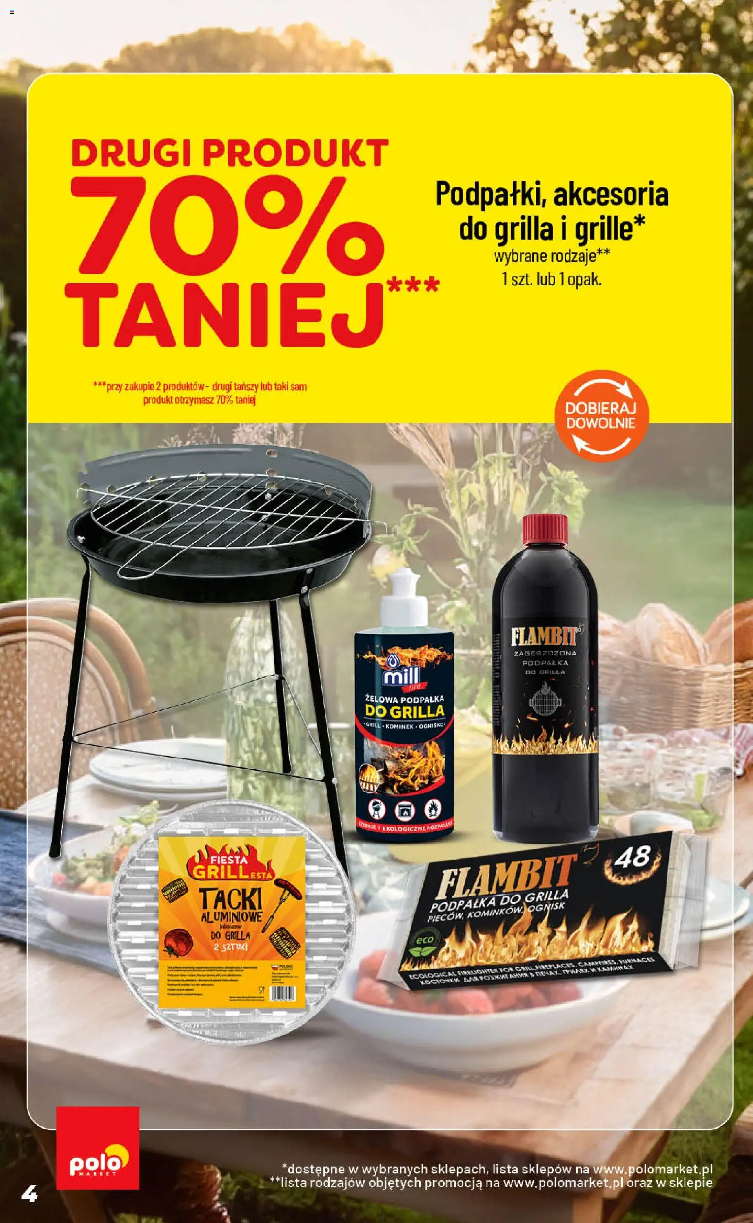 POLOmarket gazetka - Inspirujący Tydzień od 19.08.2026 | Strona: 4 | Produkty: Grill, Podpałka do grilla