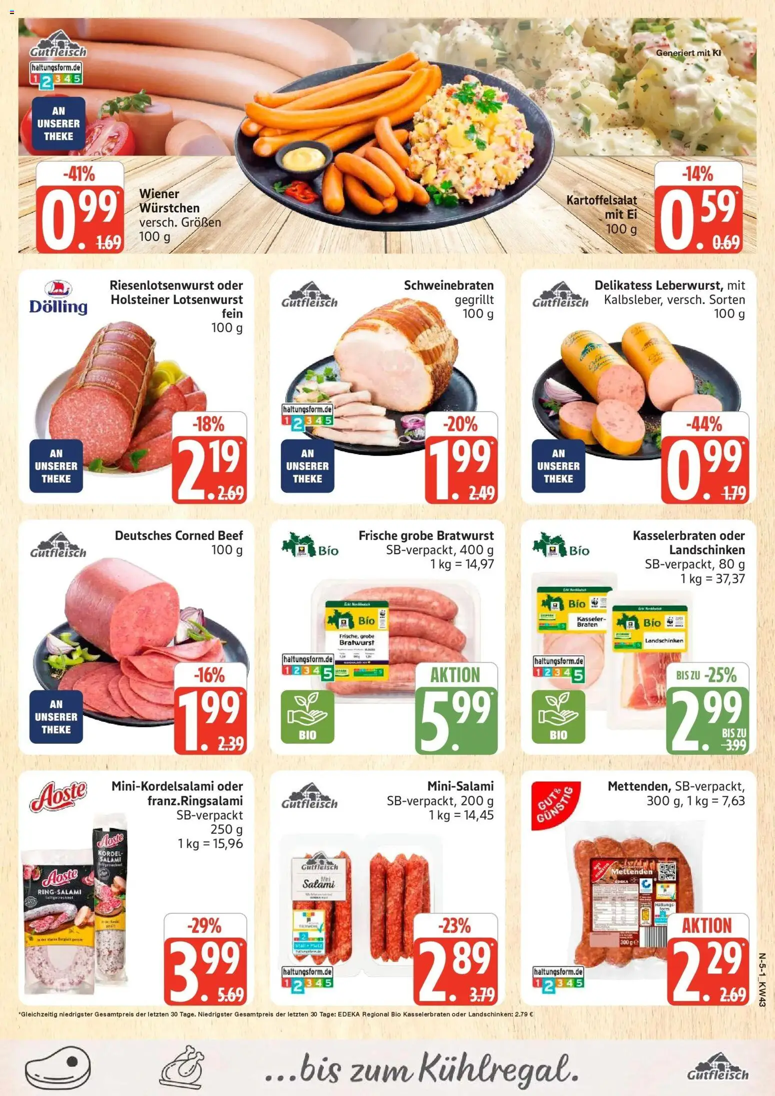 Marktkauf Prospekt Buxtehude (ab 19.10.2026) » Angebote online | Seite: 5 | Produkte: Wiener wurstchen, Theke, Bratwurst, Salami