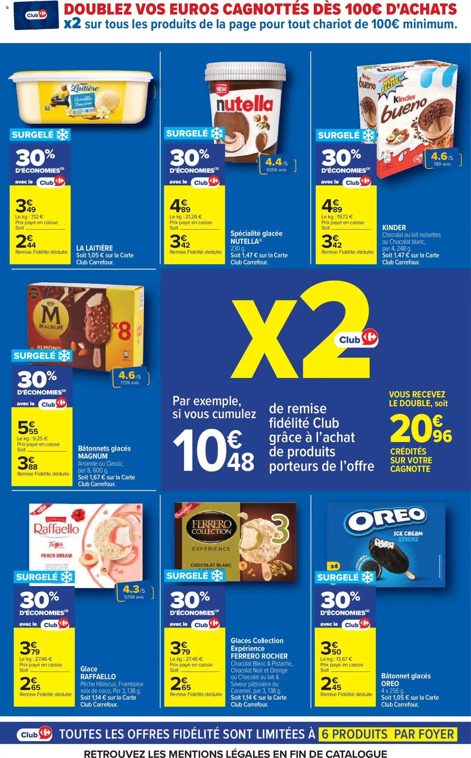 {H1} | Page: 28 | Produits: Pêche, Ferrero rocher, Chocolat, Noix