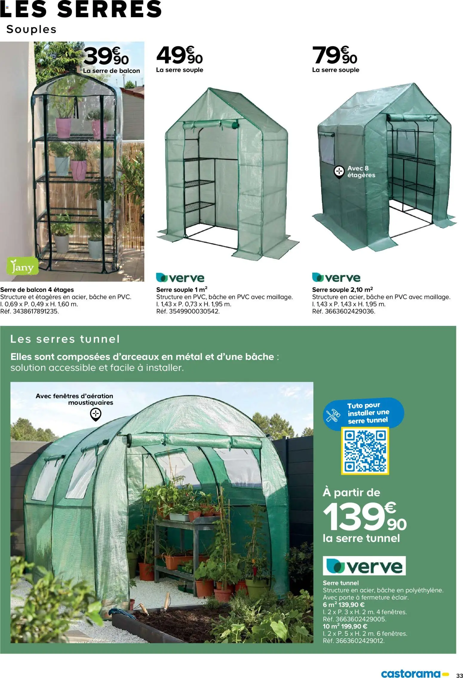 {H1} | Page: 33 | Produits: Serre tunnel, Bâche, Porte