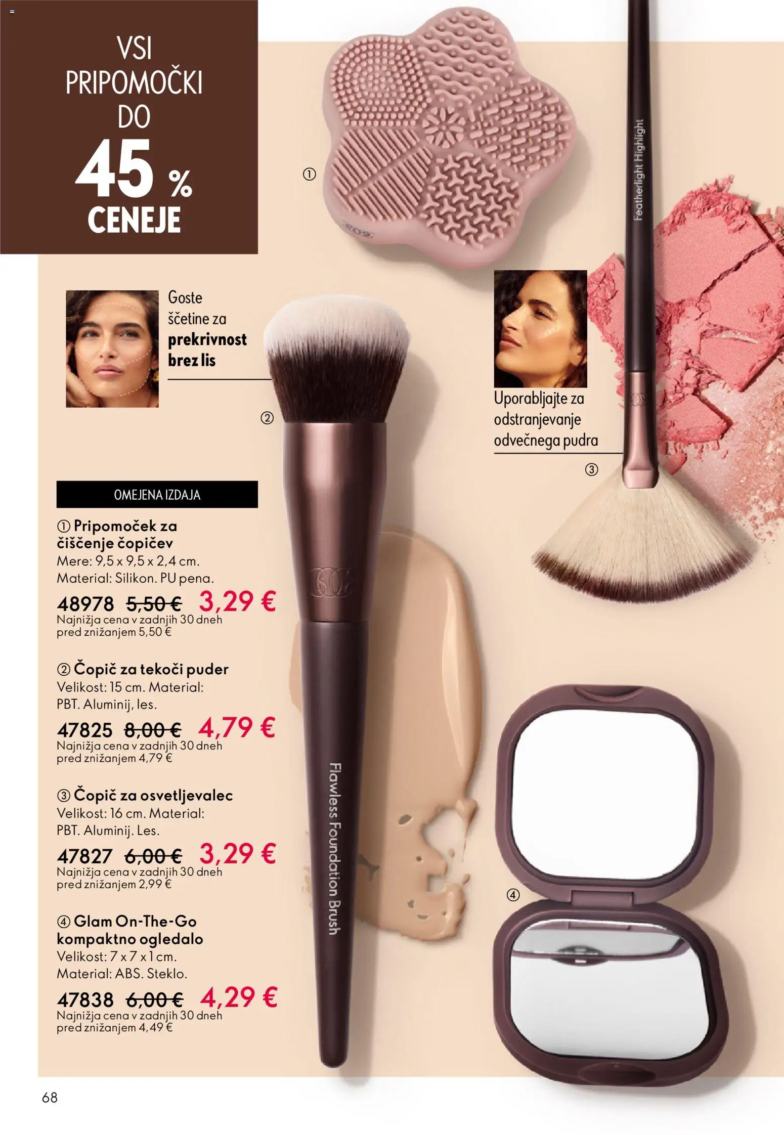 Novi Oriflame katalog ponudbe – veljaven od 03.06.2026 | Stran: 68 | Izdelki: Ogledalo, Puder, Copic