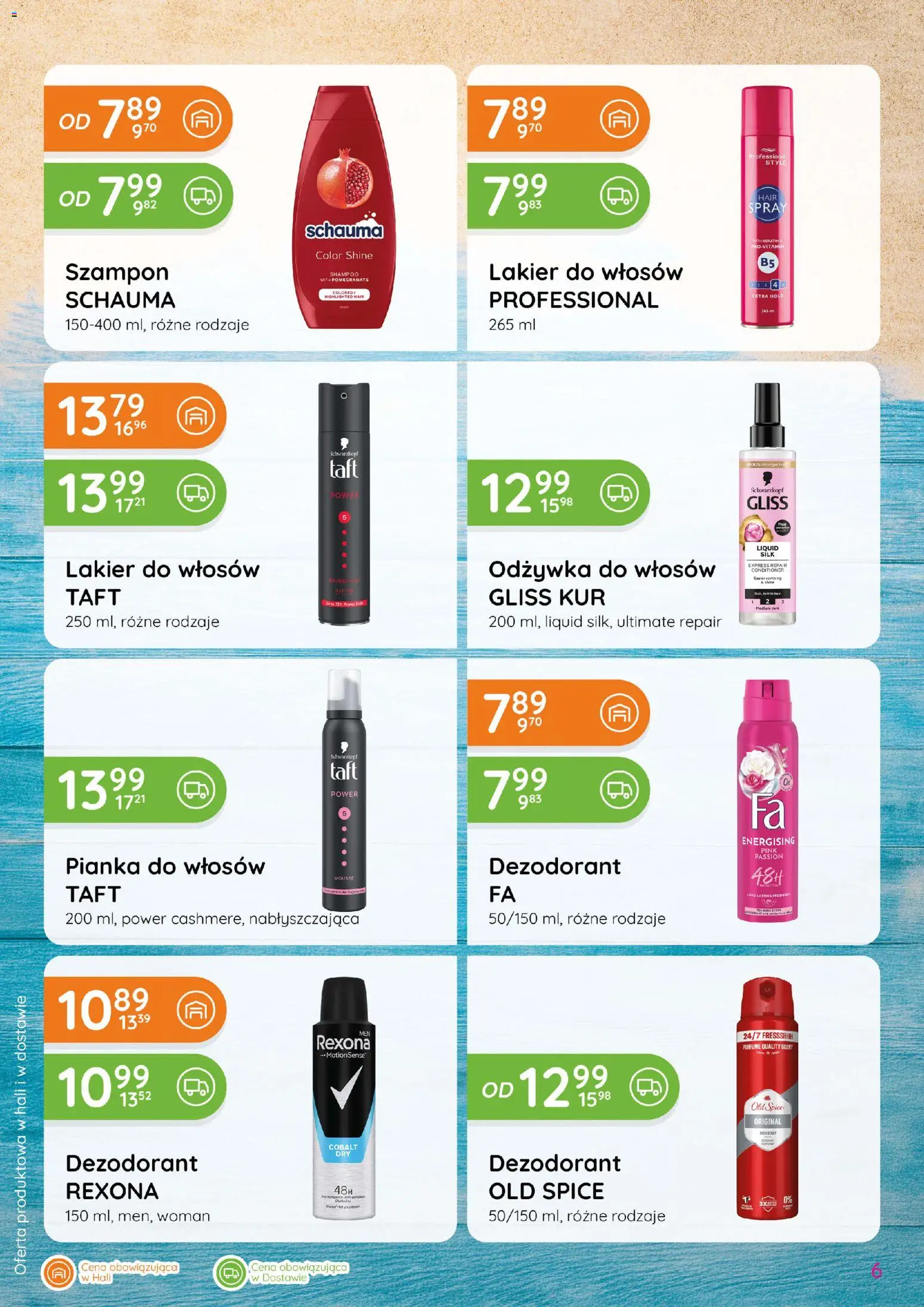 Eurocash gazetka - Katalog Chemiczny od 02.07.2026 | Strona: 6 | Produkty: Lakier do włosów, Odżywka do włosów, Dezodorant, Old spice