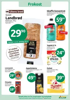 Forhåndsvisning av Joker kundeavis gyldig fra 14/09/2026 | Side: 4 | Produkter: Yoghurt, Sukker, Leverpostei, Vanilje