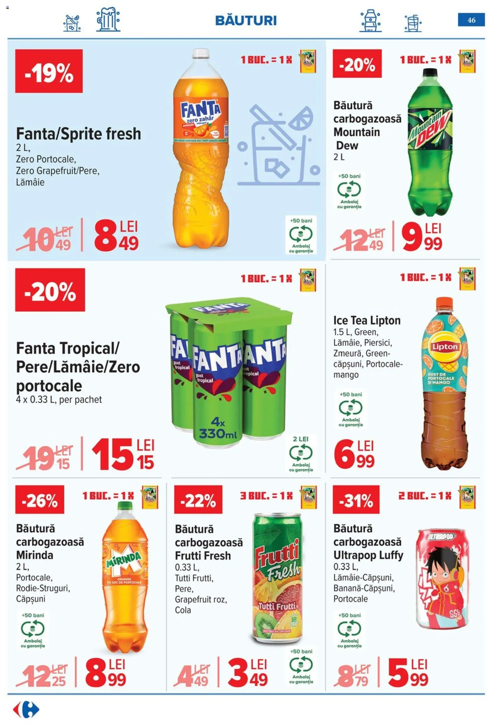 Noul catalog Carrefour – valabil de la 06.05.2026 | Pagină: 49 | Produse: Amerikan servis, Suc, Lămâie, Mango