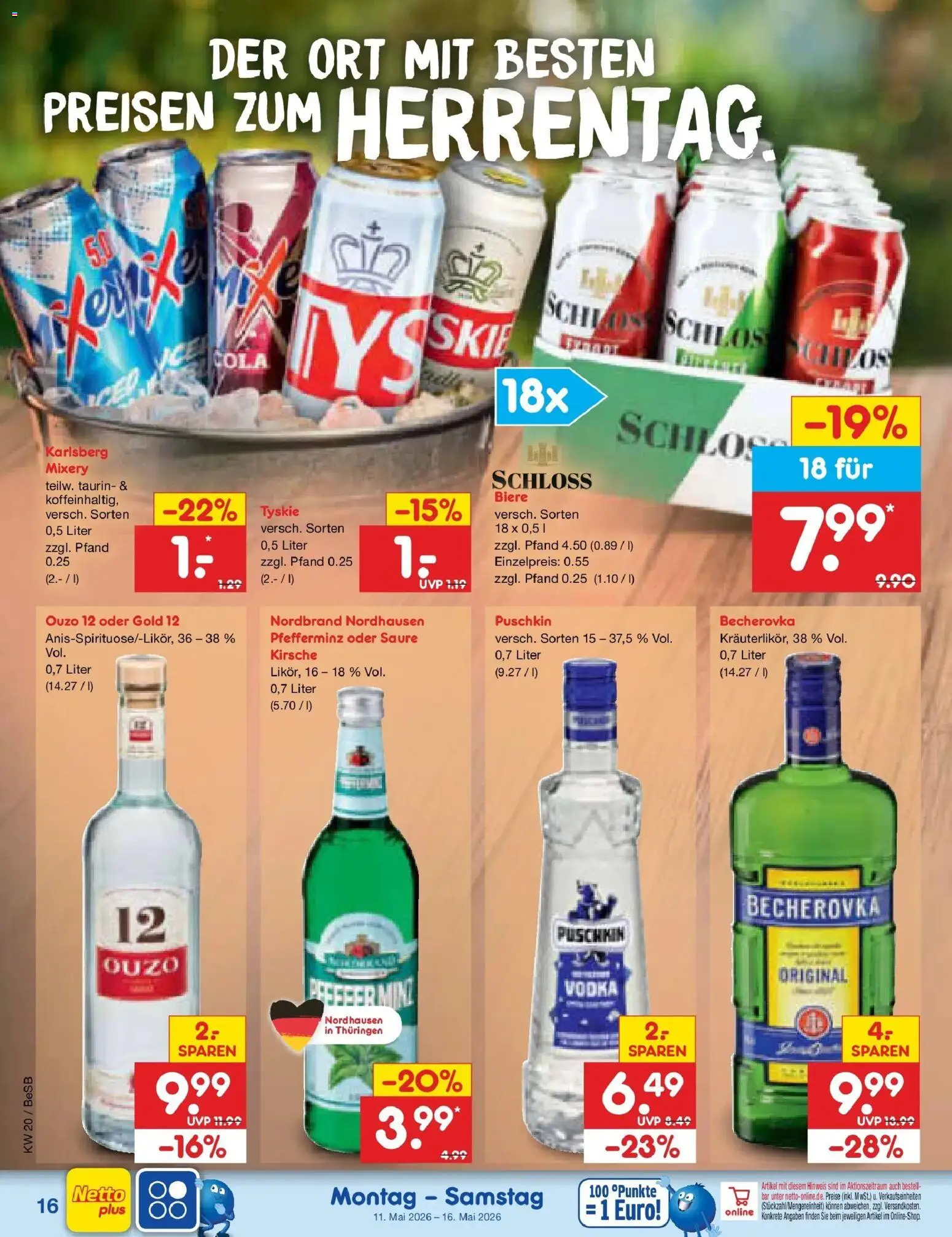 Netto Marken-Discount Prospekt Kremmen	 – gültig ab 10.05.2026 | Seite: 21 | Produkte: Ouzo 12, Tyskie, Ouzo, Vodka