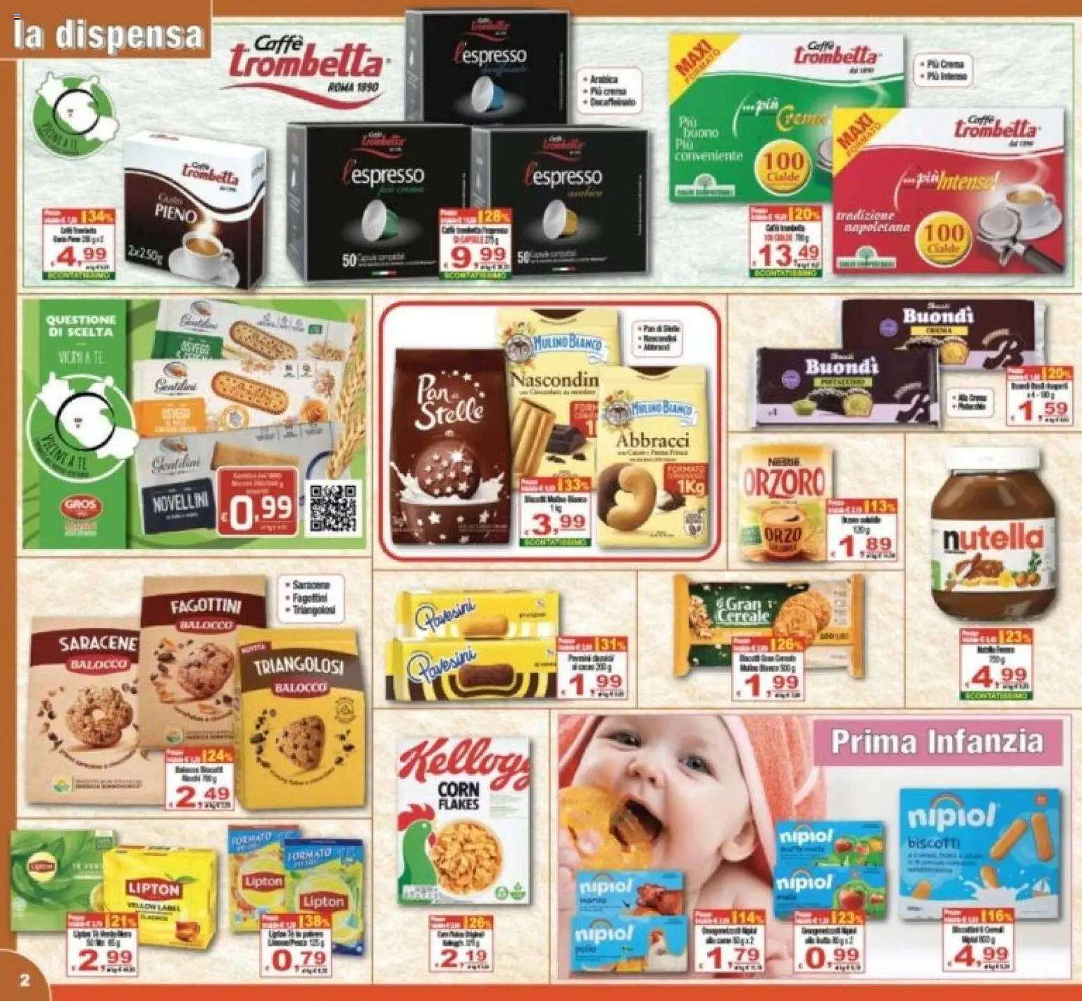 Volantino CTS del 31/07/2026 | Pagina: 2 | Prodotti: Tè, Biscotti, Nutella