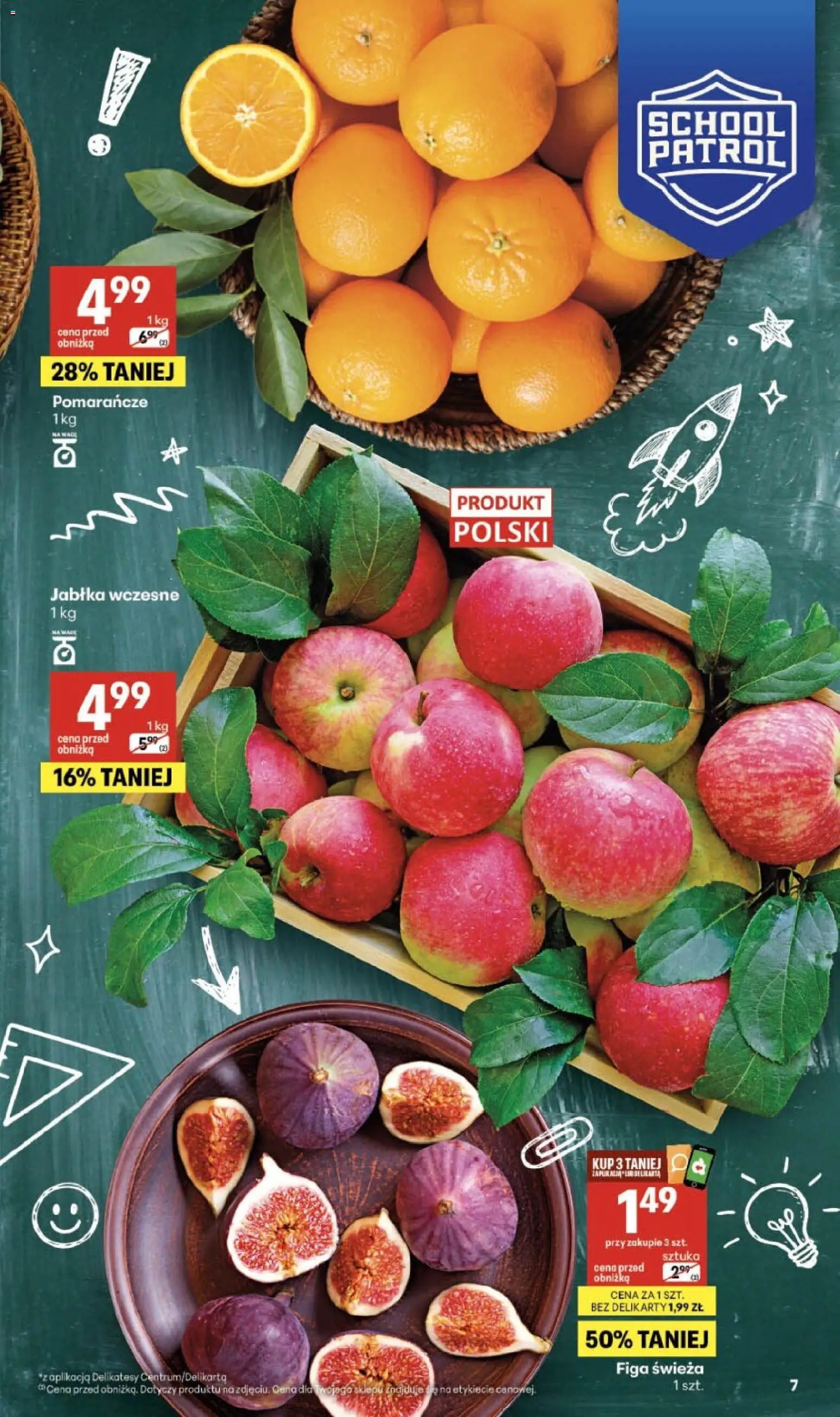 Delikatesy Centrum gazetka od 03.09.2026 | Strona: 7 | Produkty: Delikatesy, Jabłka, Pomarańcze