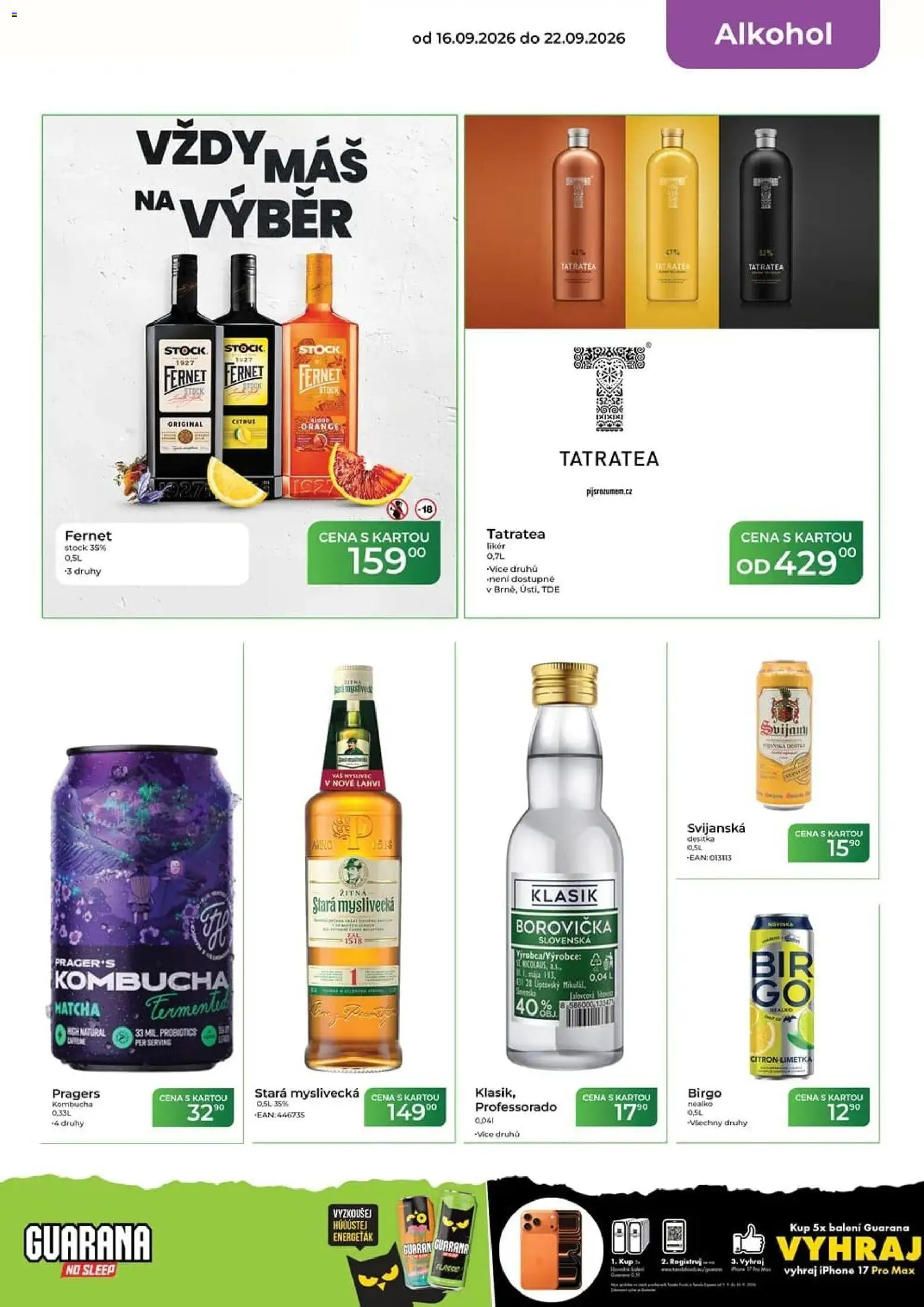 Tamda Foods leták od 16.09.2026 | Strana: 15 | Produkty: Fernet Stock, Iphone, Matcha, Fernet
