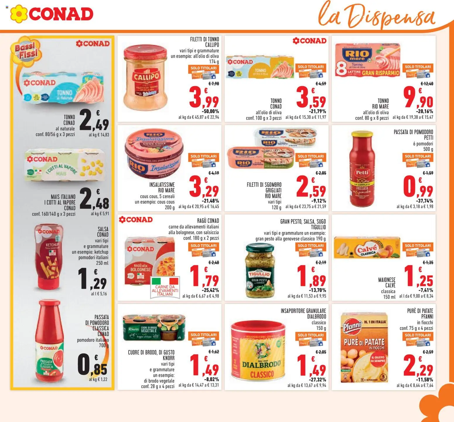 Volantino Conad del 06.05.2026 | Pagina: 15 | Prodotti: Cereali, Fiocchi, Pomodori, Cous cous