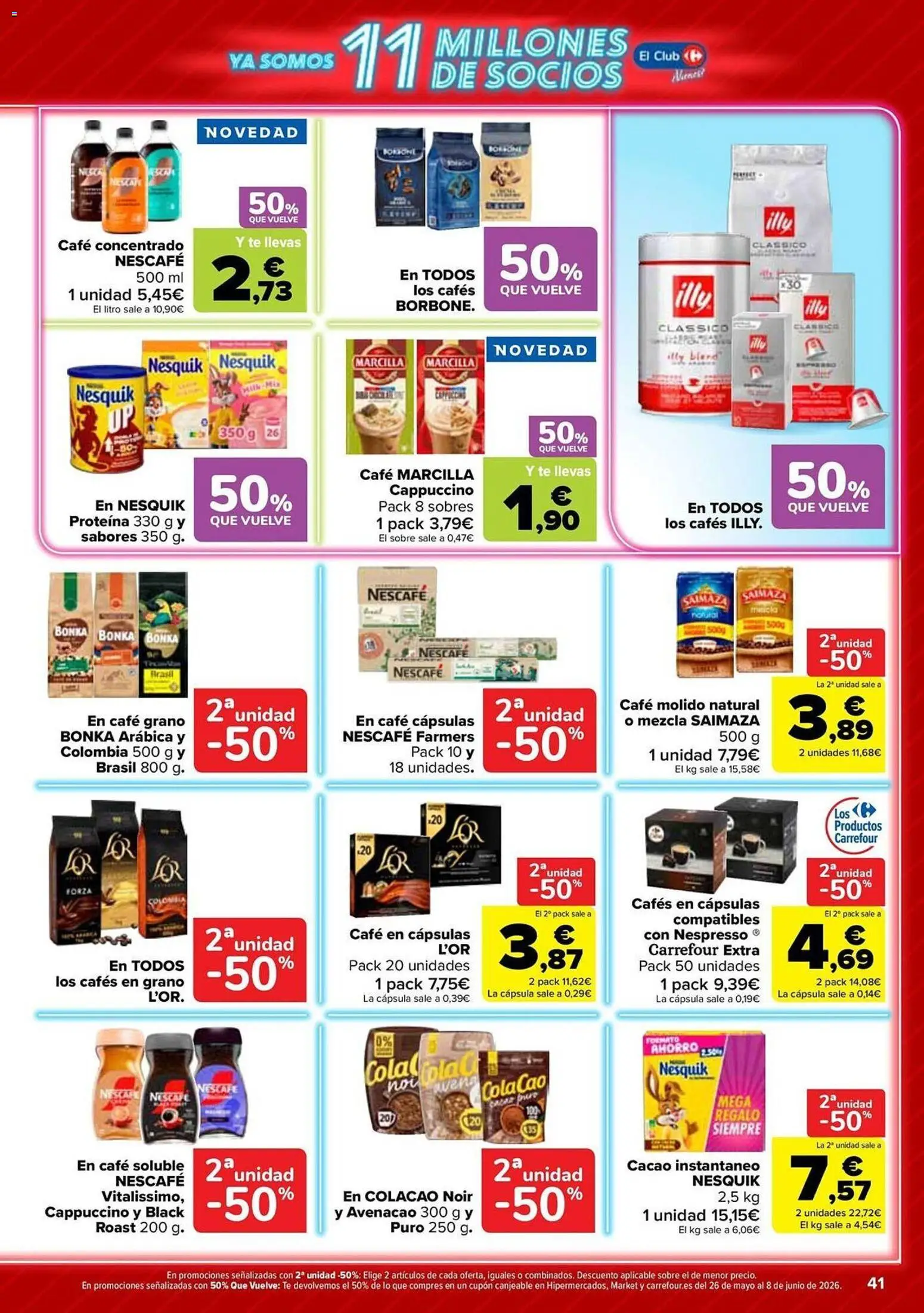 Carrefour folleto │ válido desde el 12.05.2026 | Página: 41 | Productos: Café, Café molido, Té, Φρυγανιές σικάλεως