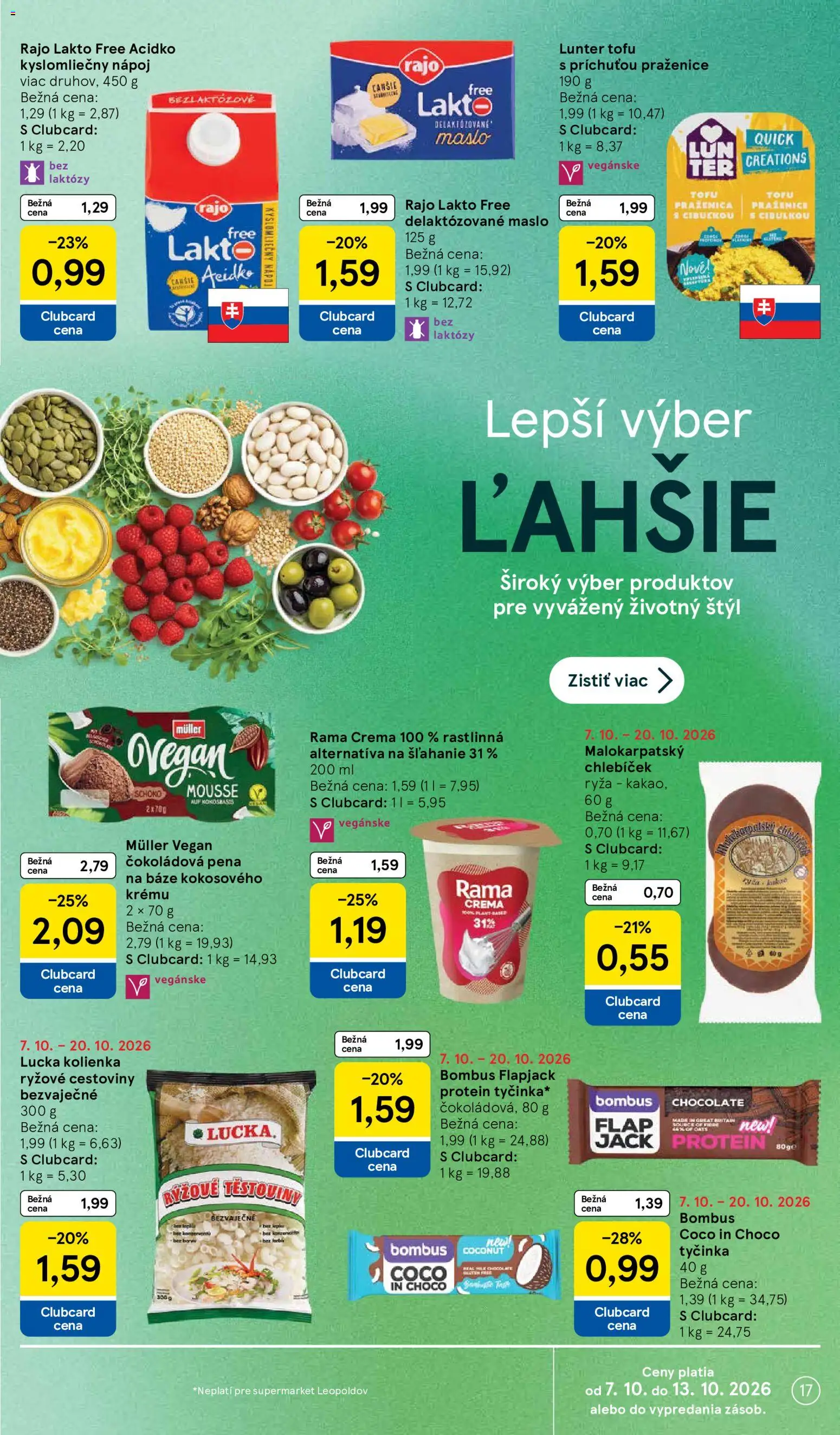 Nové Tesco akcie – leták je platný od 07.10.2026 | Strana: 17