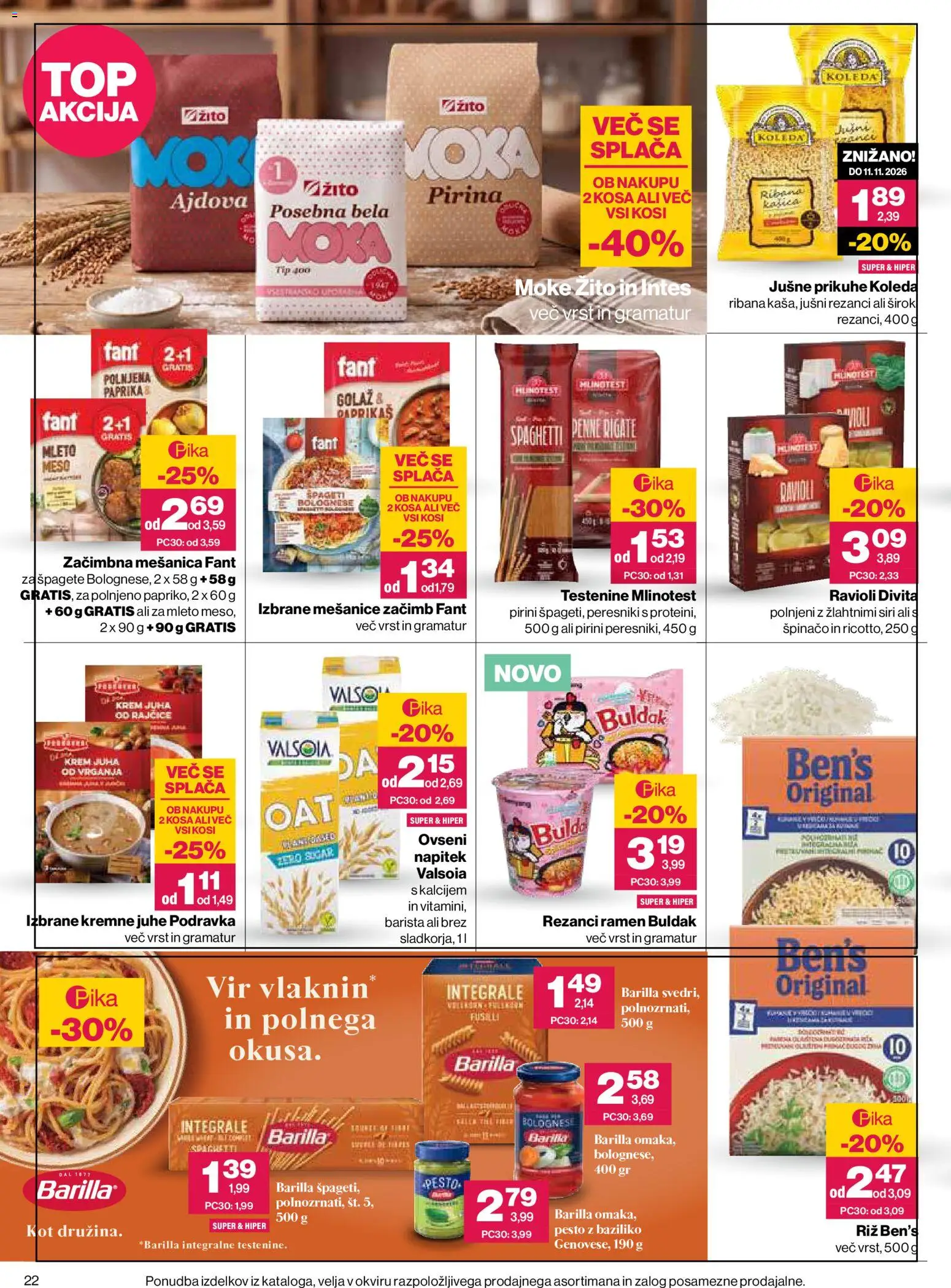 Novi Mercator katalog ponudbe – veljaven od 17.09.2026 | Stran: 22