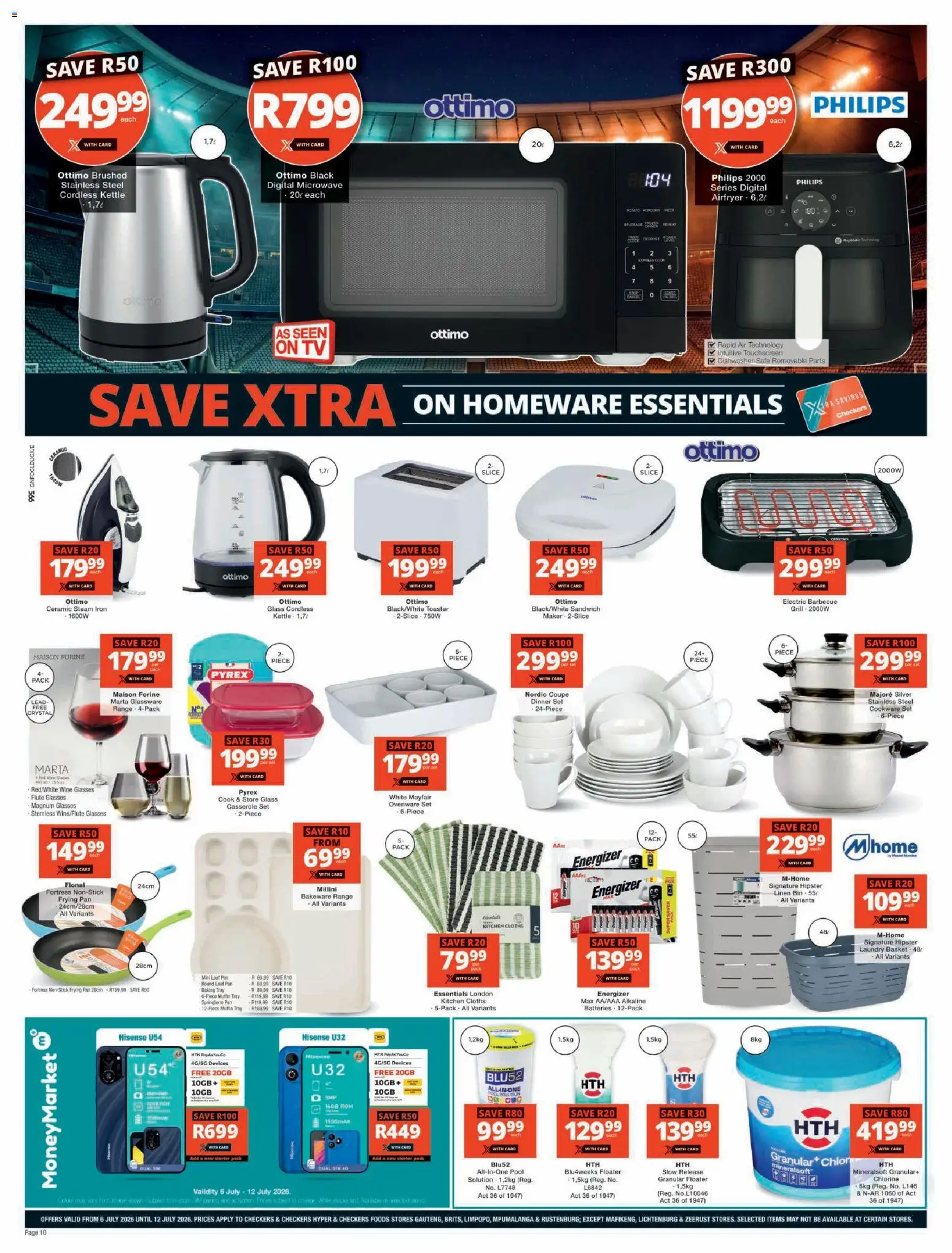 New Checkers catalogue – valid from 06/07/2026 | Page: 10 | Products: Sim, Grill, Kettle, Toaster