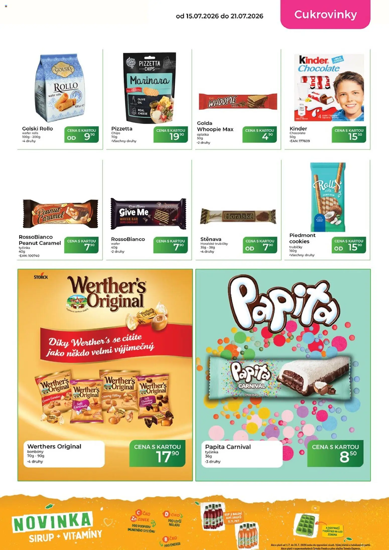 Tamda Foods leták od 15.07.2026 | Strana: 29 | Produkty: Trubičky, Bonbóny, Cookies, Tvořítko