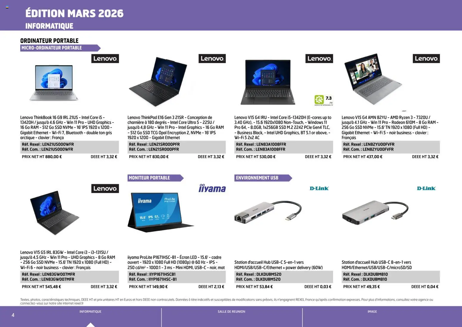 {H1} | Page: 4 | Produits: Moniteur, Ordinateur portable, Portable, Cadre