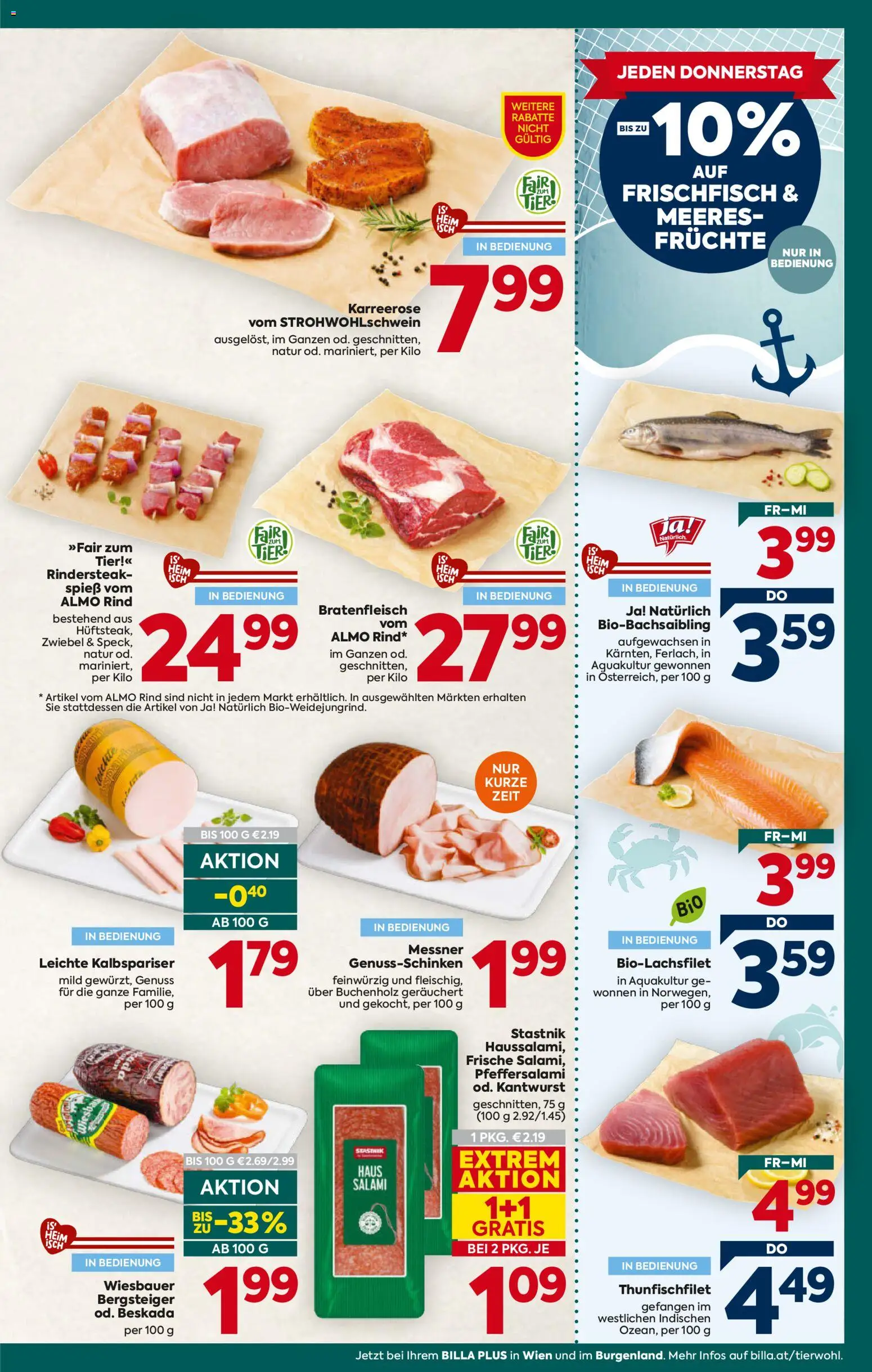 Billa Plus Flugblatt gültig ab 11.06.2026 | Seite: 9 | Produkte: Salami