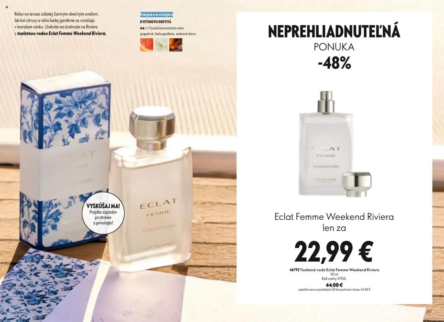 Nové Oriflame akcie – leták je platný od 09.09.2026 | Strana: 74 | Produkty: Toaletná voda, Citrusy, Voda