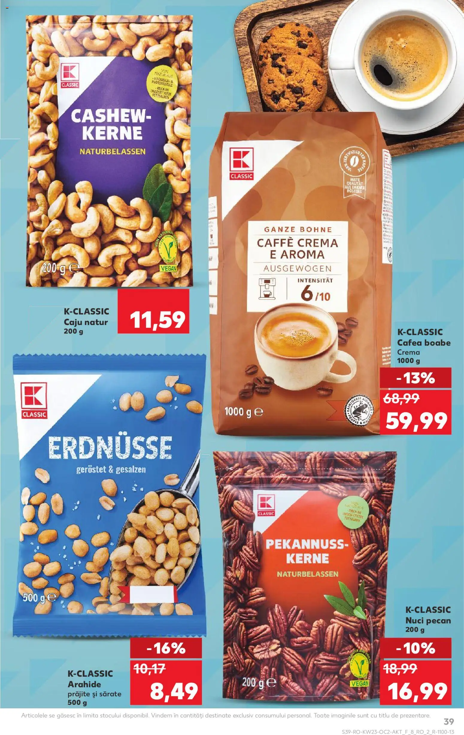 Kaufland RO akciós ujság - amely érvényes a következő dátumtól: 03.06.2026 | Oldal: 39 | Termékek: Vegán