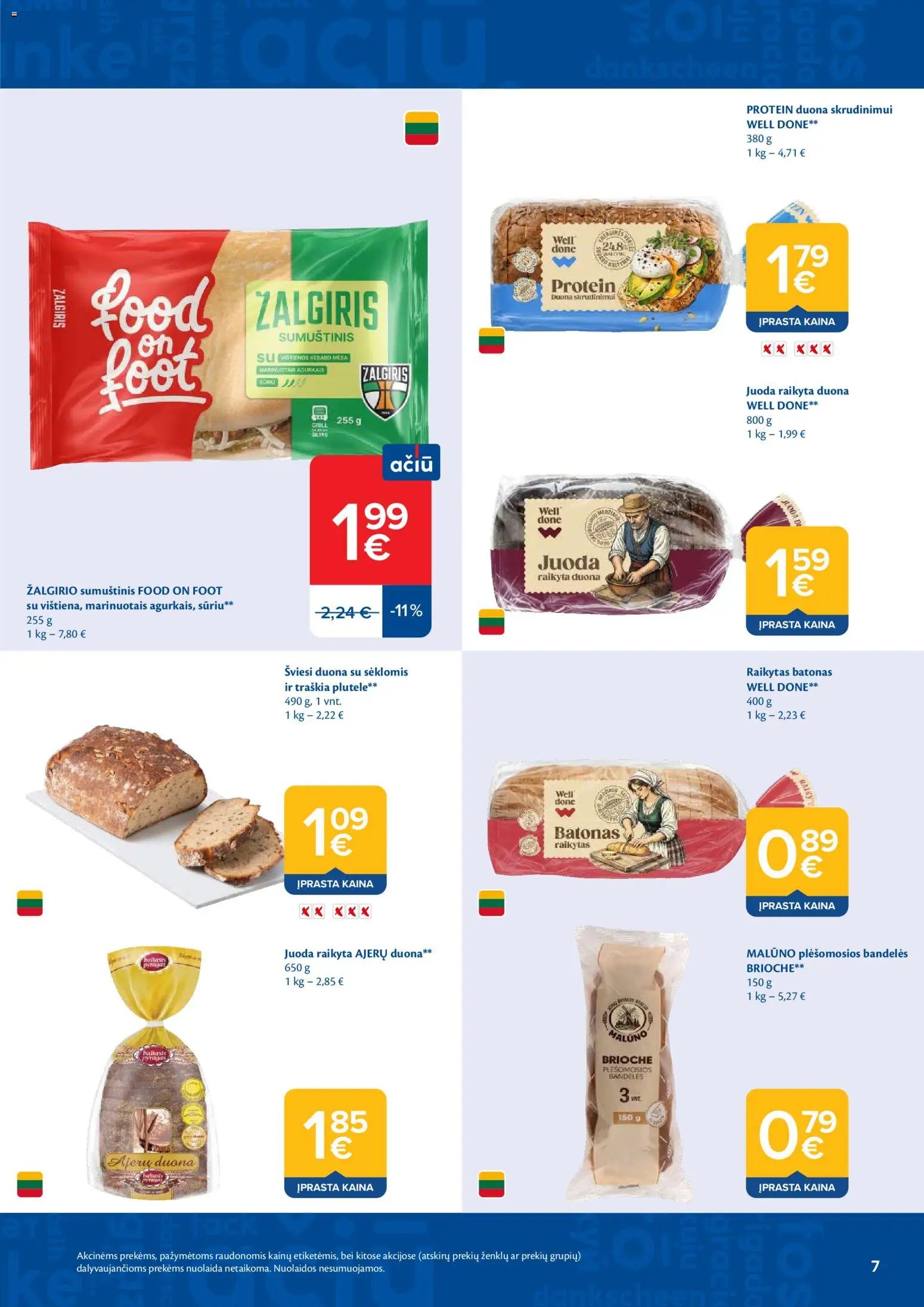 MAXIMA akcijos nuo 26.05.2026 | Puslapis: 7 | Prekių: Batonas, Bandelės, Sumuštinis, Duona