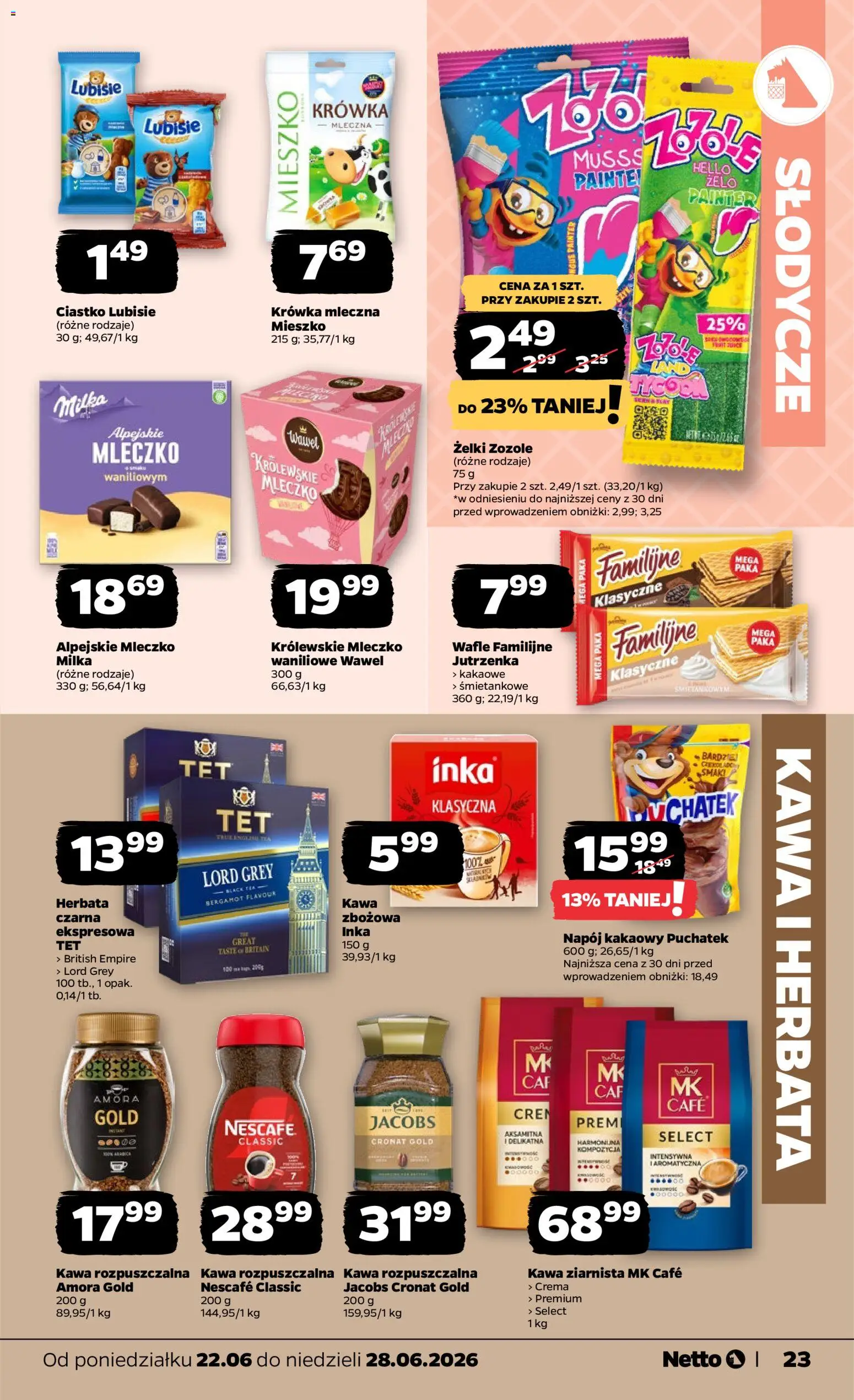 Netto gazetka od poniedziałku spożywcza od 22.06.2026 | Strona: 23