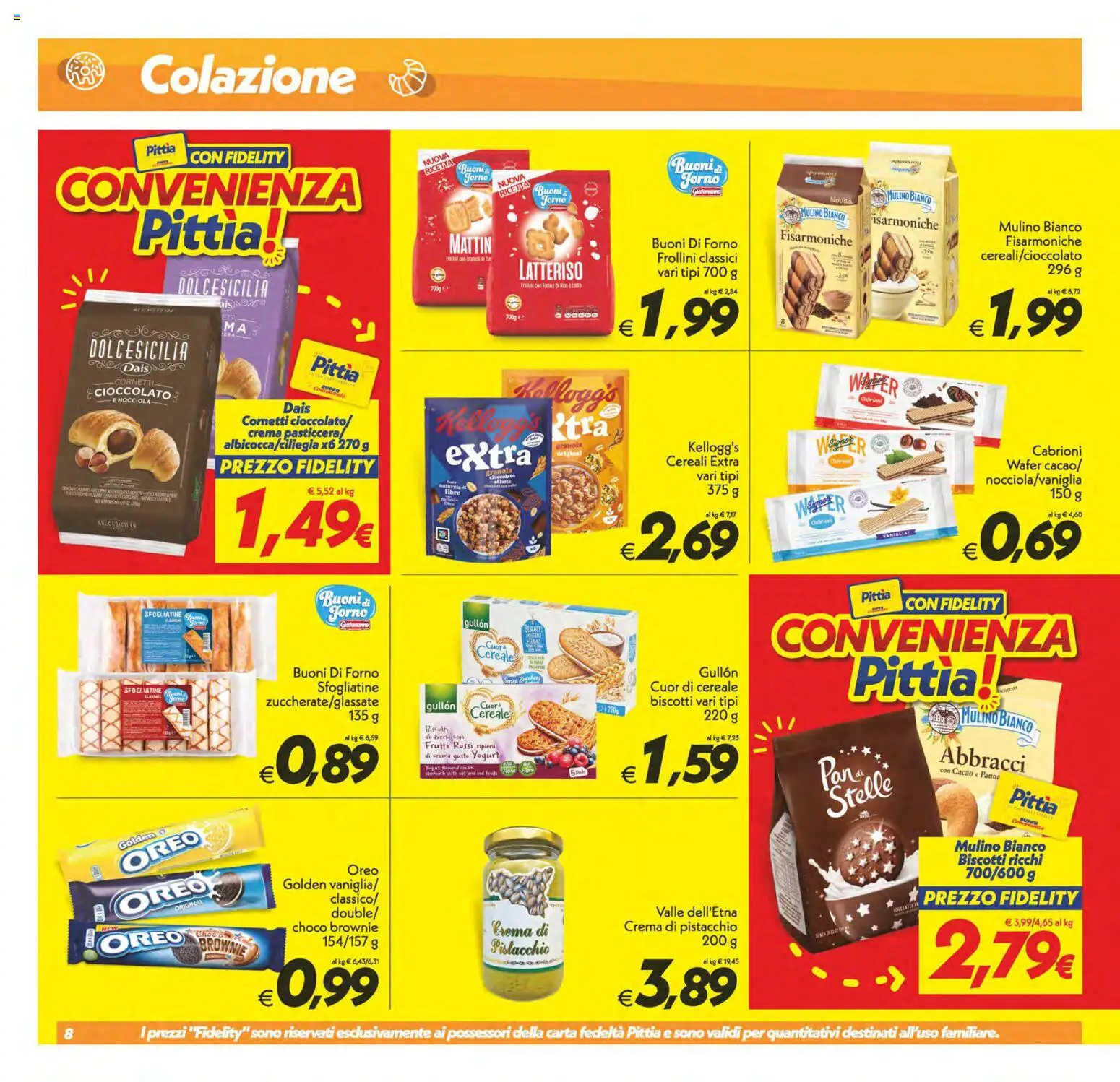 Volantino SuperConveniente del 21/08/2026 | Pagina: 8 | Prodotti: Vaniglia, Yogurt, Biscotti, Forno