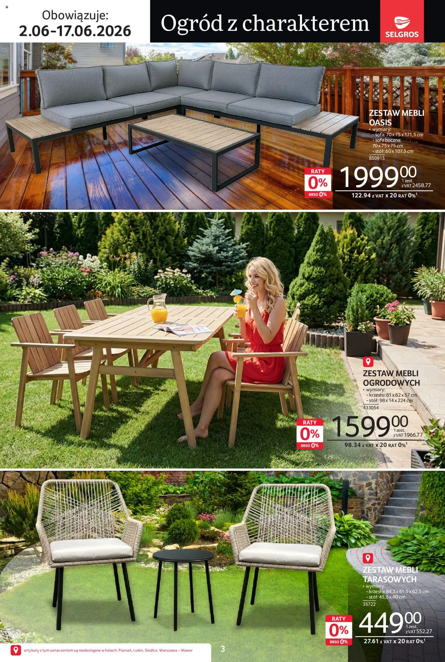 Selgros cash&carry gazetka - Premium od 02.06.2026 | Strona: 3 | Produkty: Sofa, Stół, Krzesło