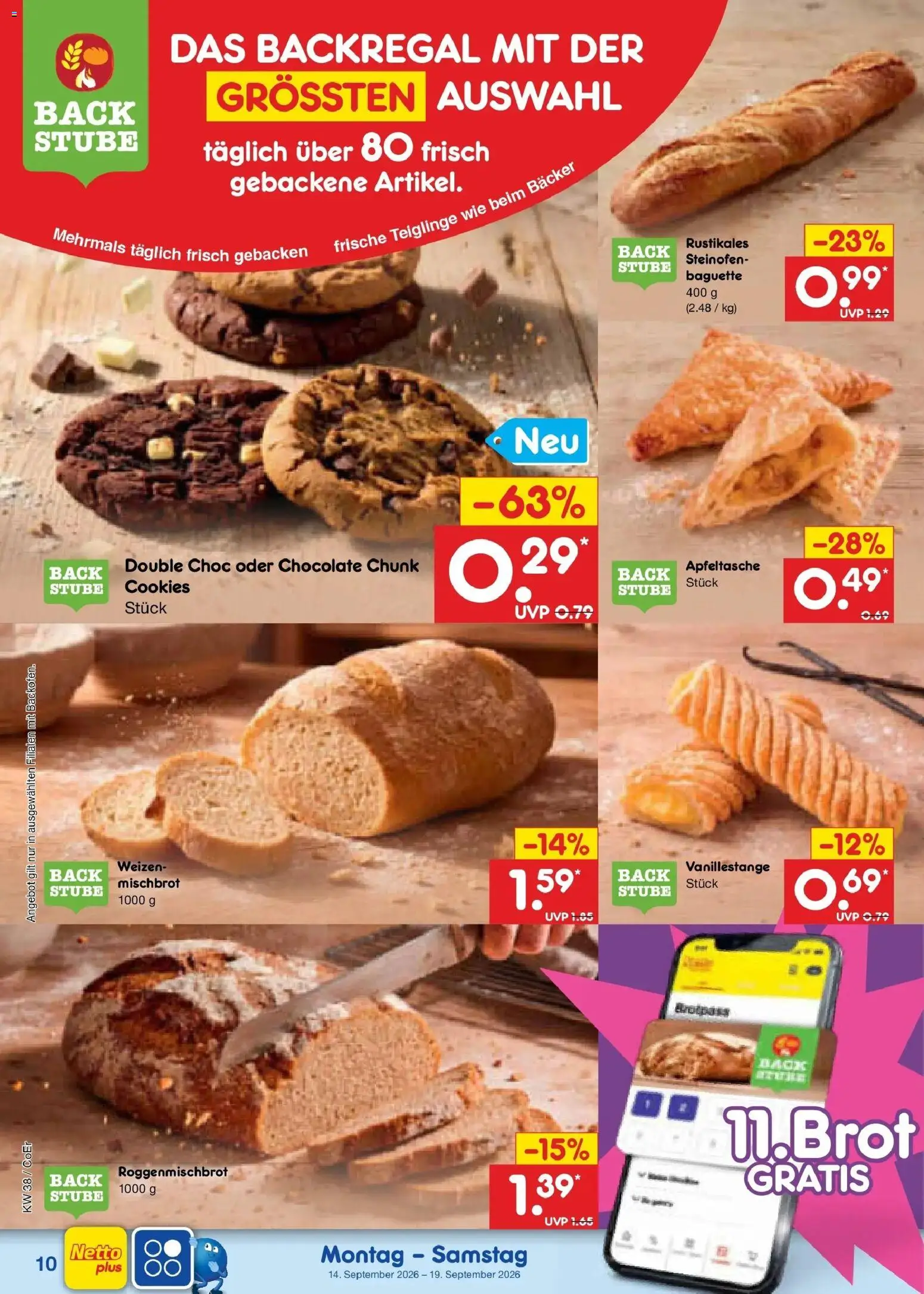 Netto Marken-Discount Prospekt Naumburg – gültig ab 14.09.2026 | Seite: 14 | Produkte: Baguette